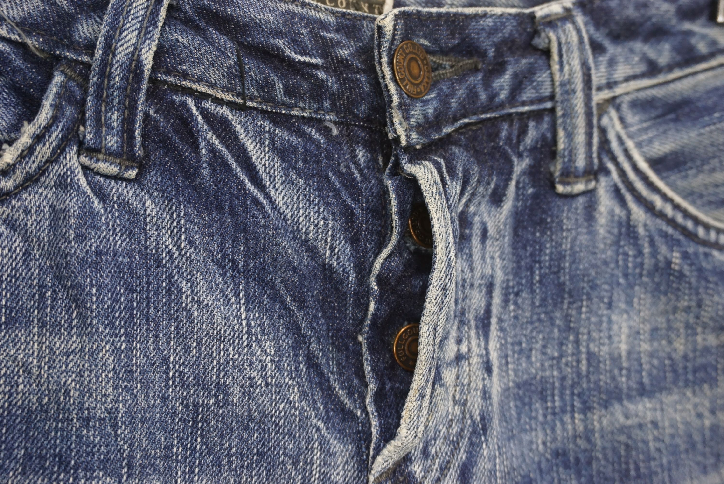 Japanese Brand FULLCOUNT Selvedge Jeans fits W28xL29 Low-Rise Straight Leg Size US 28 / EU 44 - 5 Thumbnail