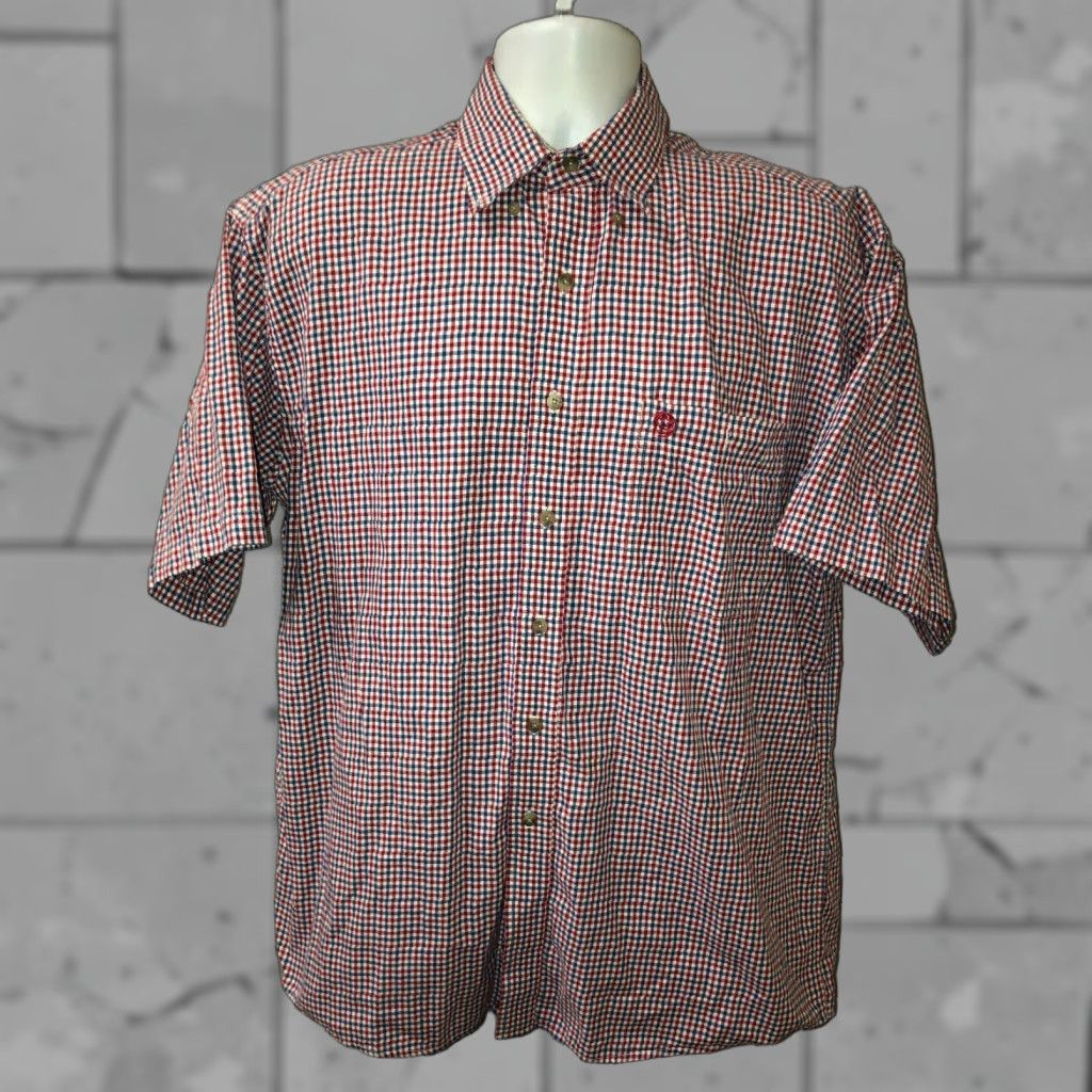 Wrangler George Strait Wrangler Mens Plaid Short Sleeve Button Front Shirt 23 Inch Armpit L Multicolor Button-Up Shirts Mens Size US L / EU 52-54 / 3 - 1 Thumbnail