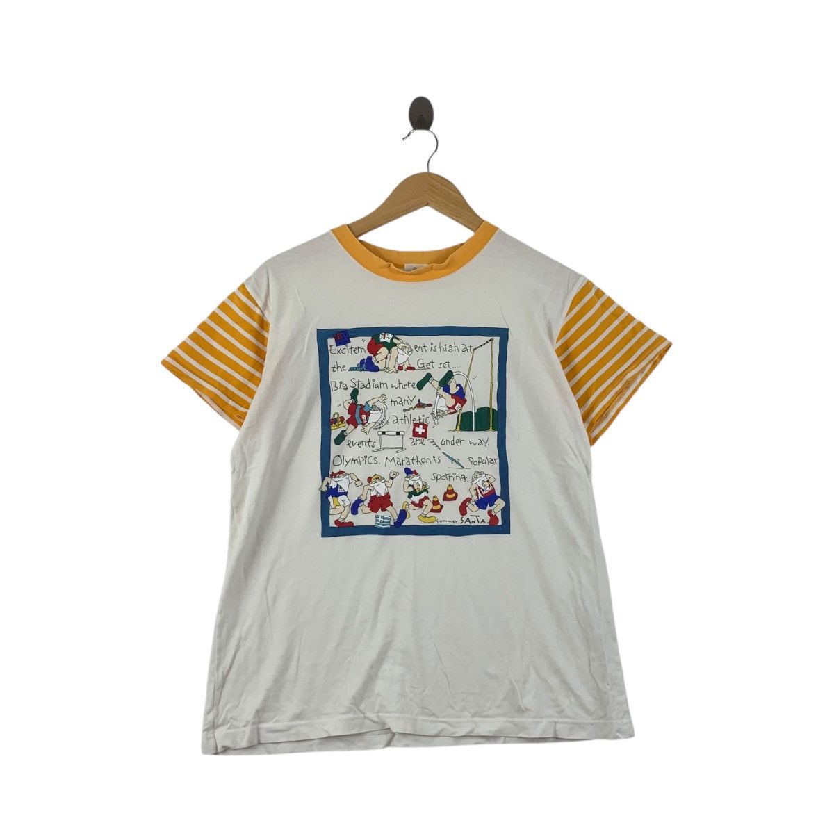 Vintage Vintage 90’ CAPTAIN SANTA CARTOON Summer Collection Tee Size S / US 4 / IT 40 - 1 Thumbnail