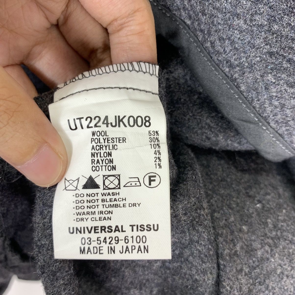 Japanese Brand Vintage Universal Tissu Women Button Jacket Size L / US 10 / IT 46 - 7 Thumbnail