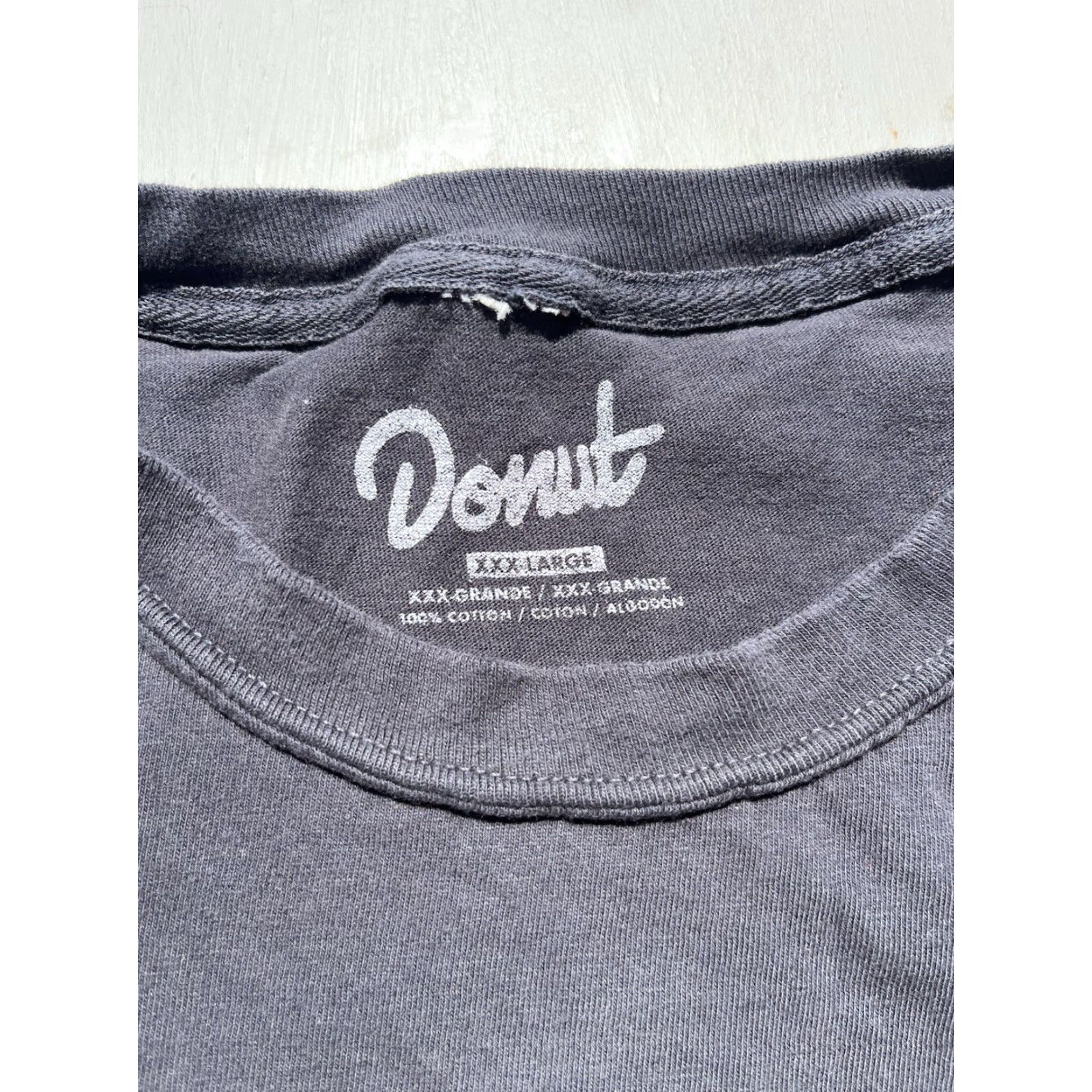 Vintage Men’s Donut T-Shirt Black 3XL Oversized Media Street Hip Hop City Shirt Men Size US XXL / EU 58 / 5 - 4 Thumbnail