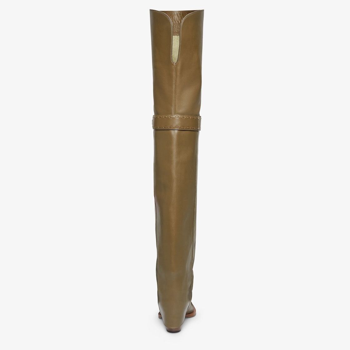 Fendi o1s1wg111025 Show Thigh-Hi Boots in Olive Green Size US 6 / IT 36 - 3 Thumbnail