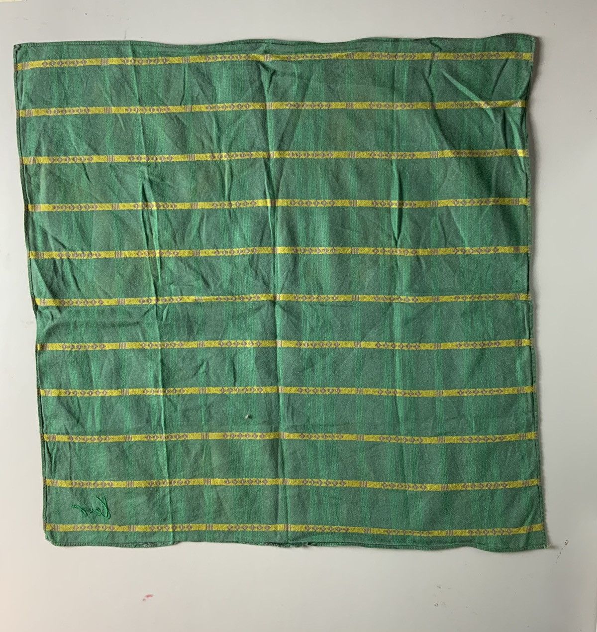 Kenzo Kenzo Green Bandana Handkerchief Size ONE SIZE - 5 Thumbnail
