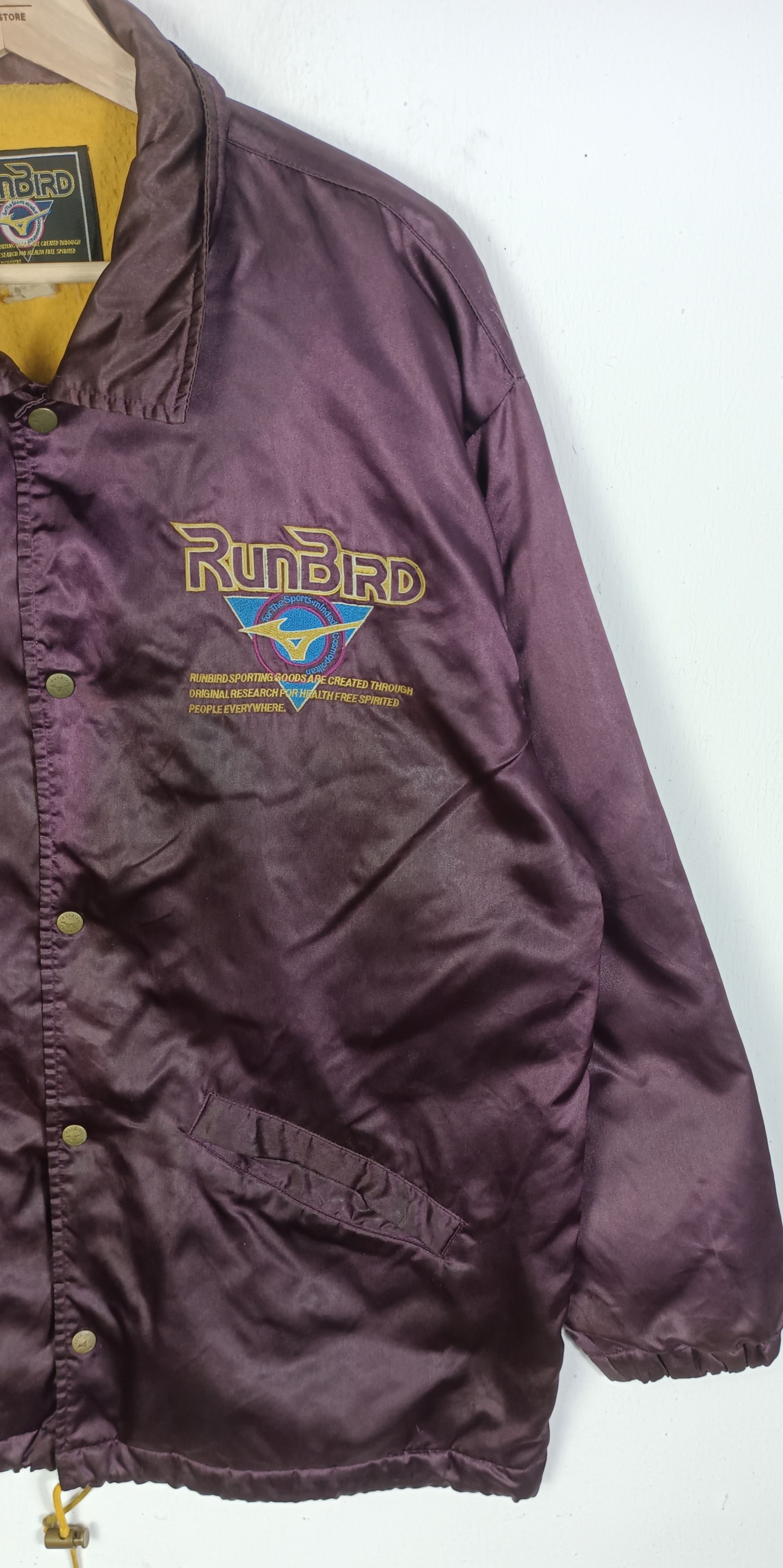Mizuno Mizuno Run Bird Nylon Men Jacket Size US XL / EU 56 / 4 - 4 Thumbnail