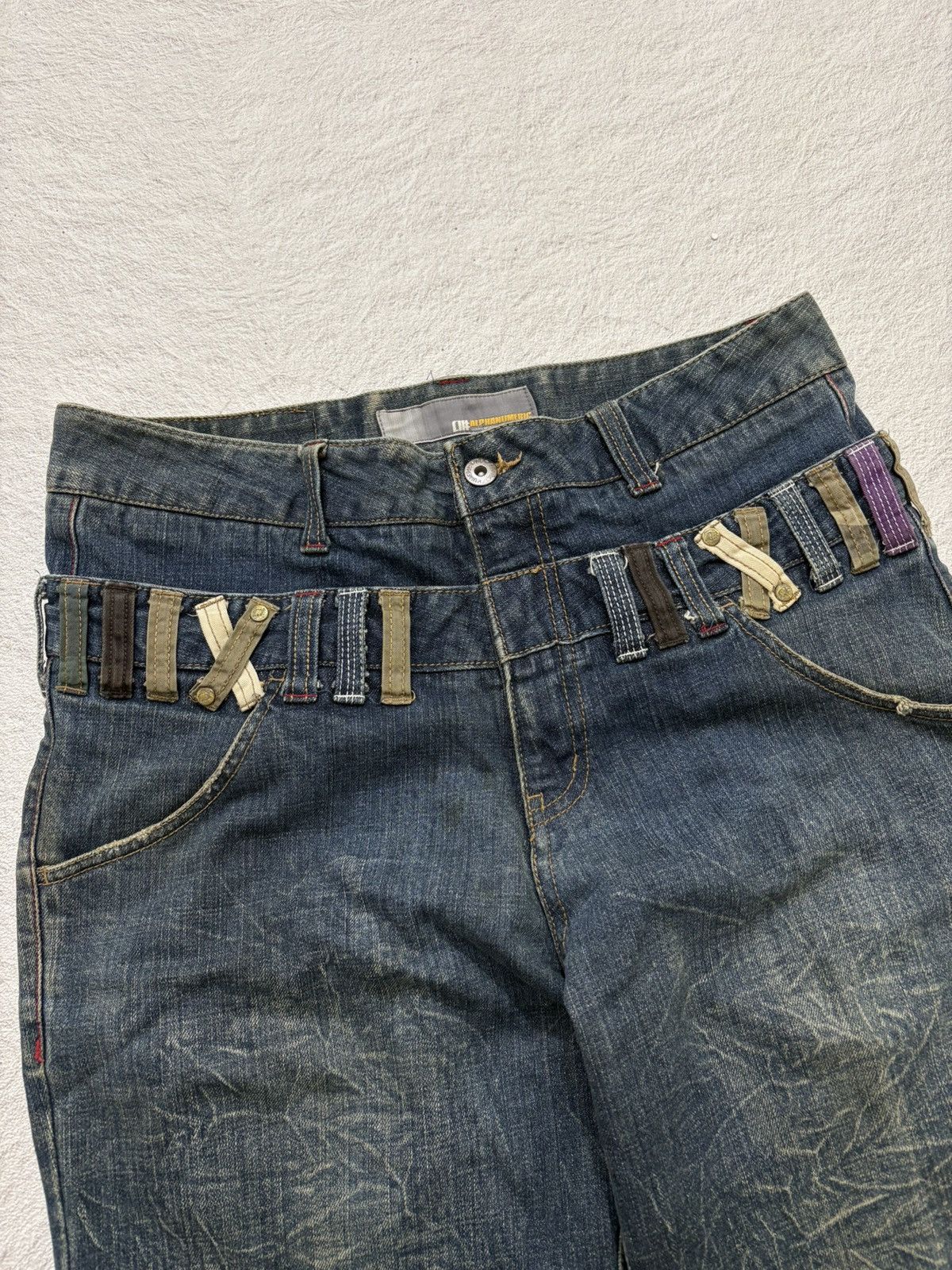 Kapital 2000s alpha numeric japan double Wasit wash Denim Y2k style Size US 31 - 3 Thumbnail
