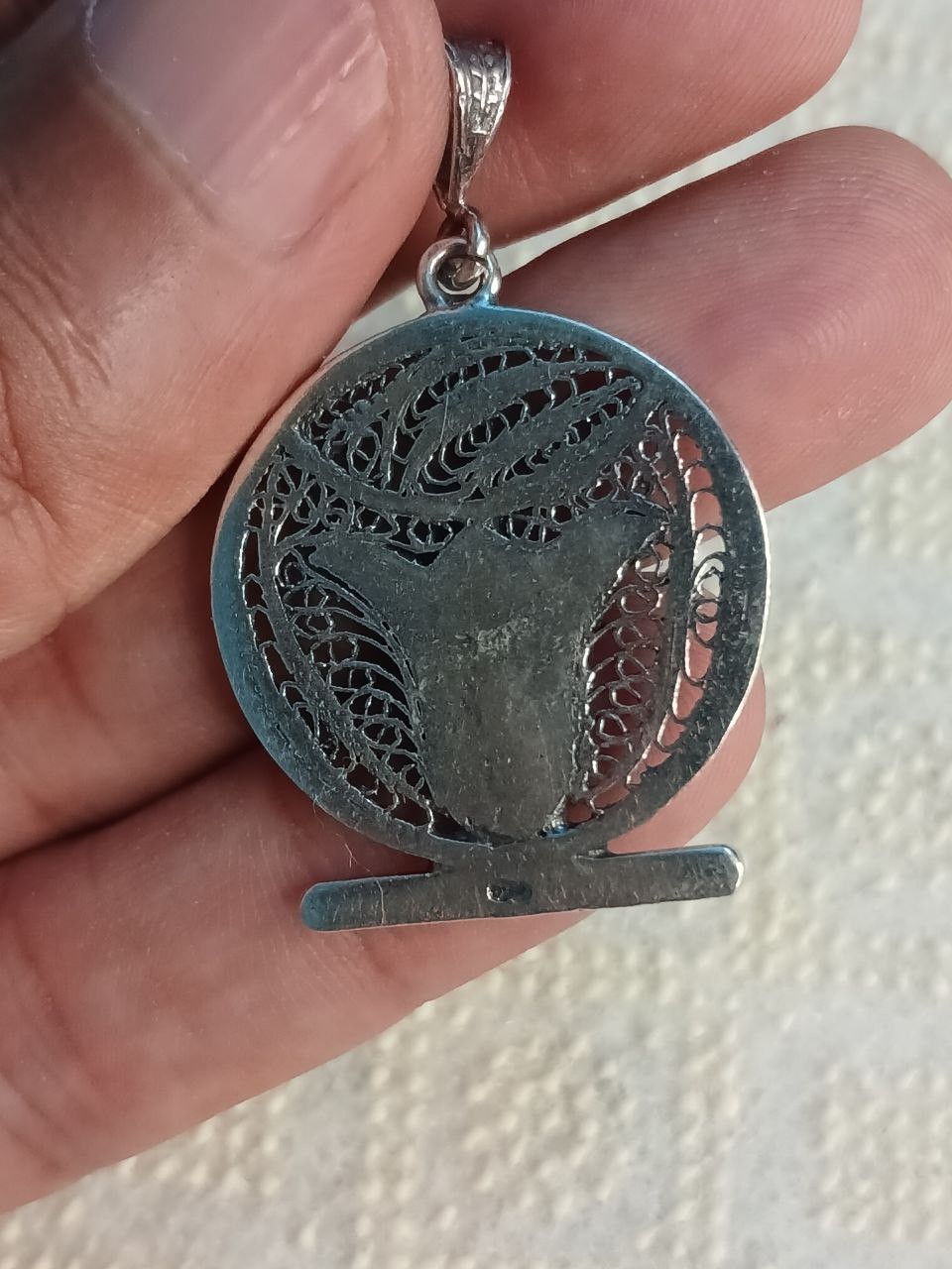 Sterling Silver 925 Sterling Silver Lotus Flower Necklace pendant Size ONE SIZE - 5 Thumbnail