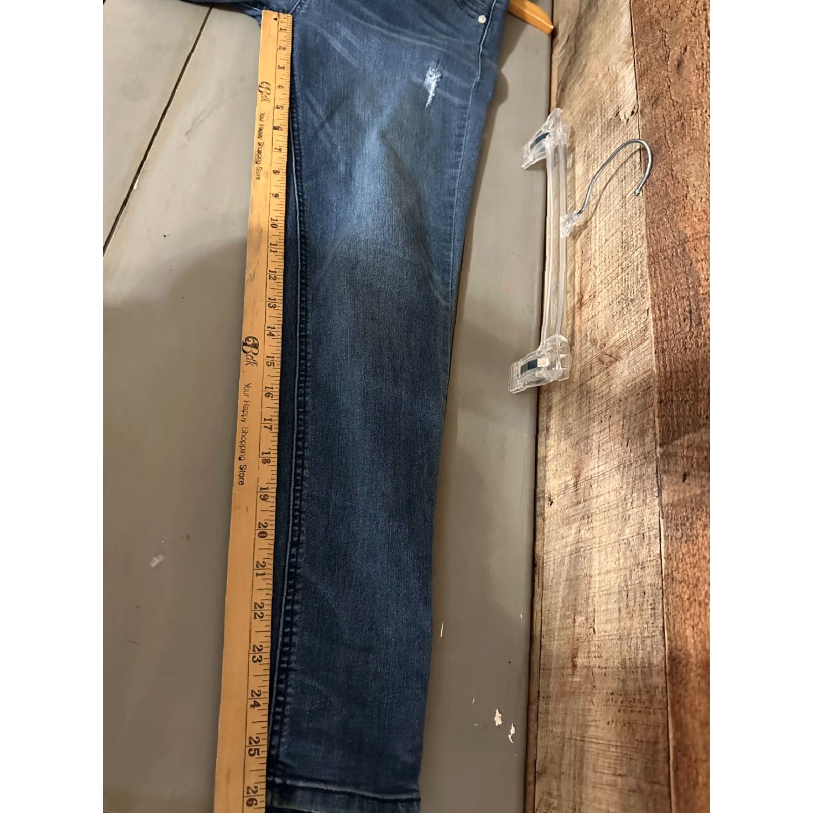 Vintage Democracy Ab Solution High Rise Skinny Jeans Women's Size 2 Stretch Dark Wash Jeans Size 26" / US 2 / IT 38 - 4 Thumbnail