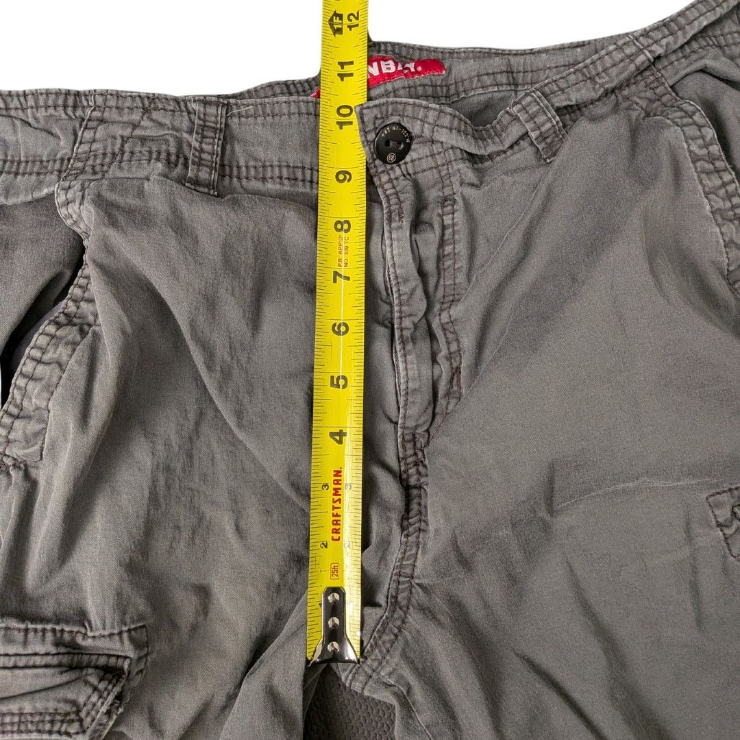 UNIONBAY Utility Gray Cargo Shorts with Velcro Pockets | Men's 34 Size US 34 / EU 50 - 6 Thumbnail