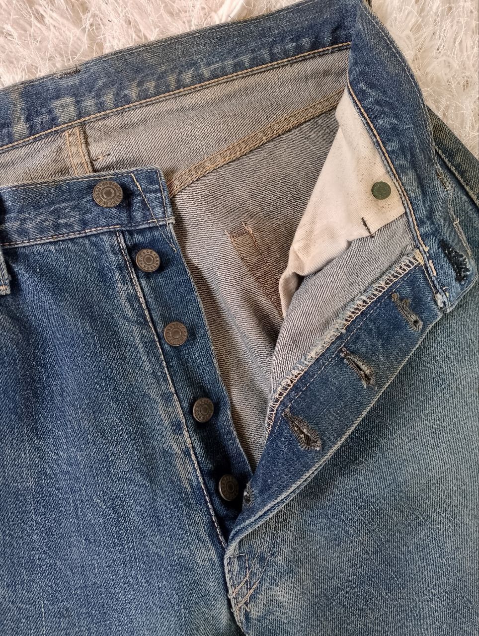 If Six Was Nine Vintage BARTACK JEANS Japan Selvedge Scovill Rivet Denim Size US 31 - 8 Thumbnail
