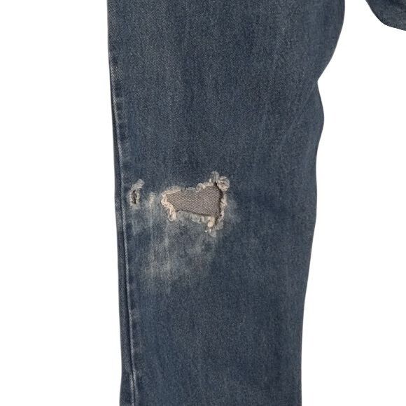 Lee Lee 31x30 Jeans Mens Regular Fit Vintage Denim Blue Distress Size US 31 - 4 Thumbnail