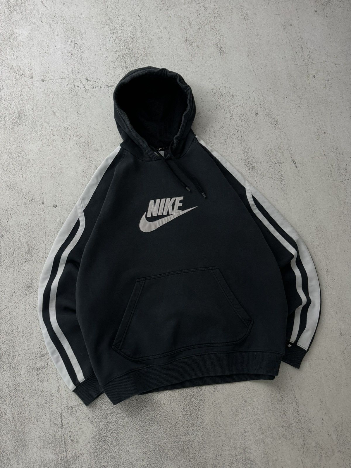 Nike × Vintage Nike Vintage Big Logo Swoosh Hoodie Size US XL / EU 56 / 4 - 3 Thumbnail