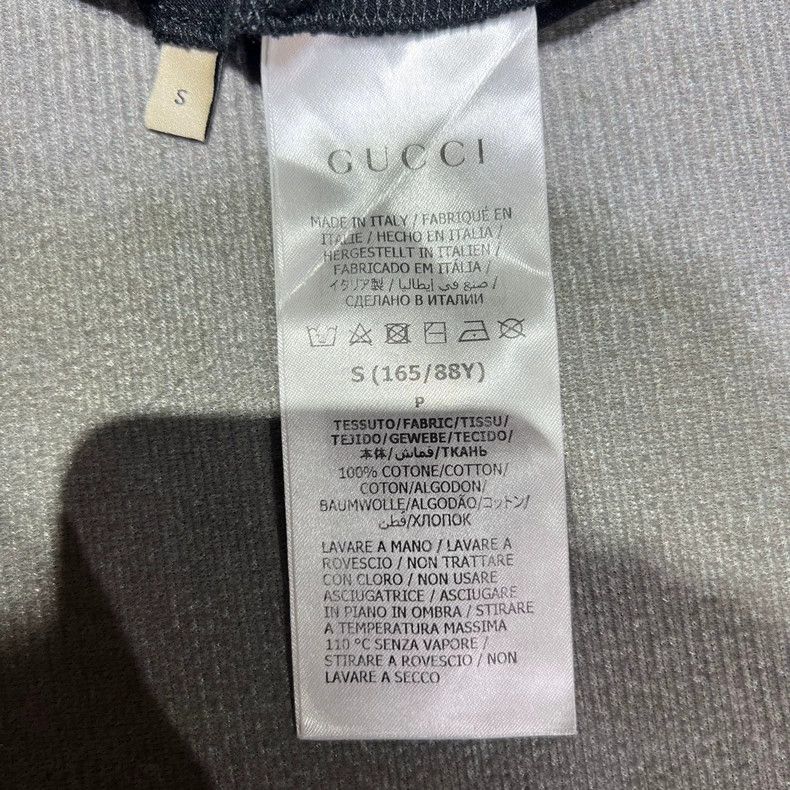 Gucci Gucci Black floral logo short sleeves 2502-Nextarrow Size US S / EU 44-46 / 1 - 5 Thumbnail
