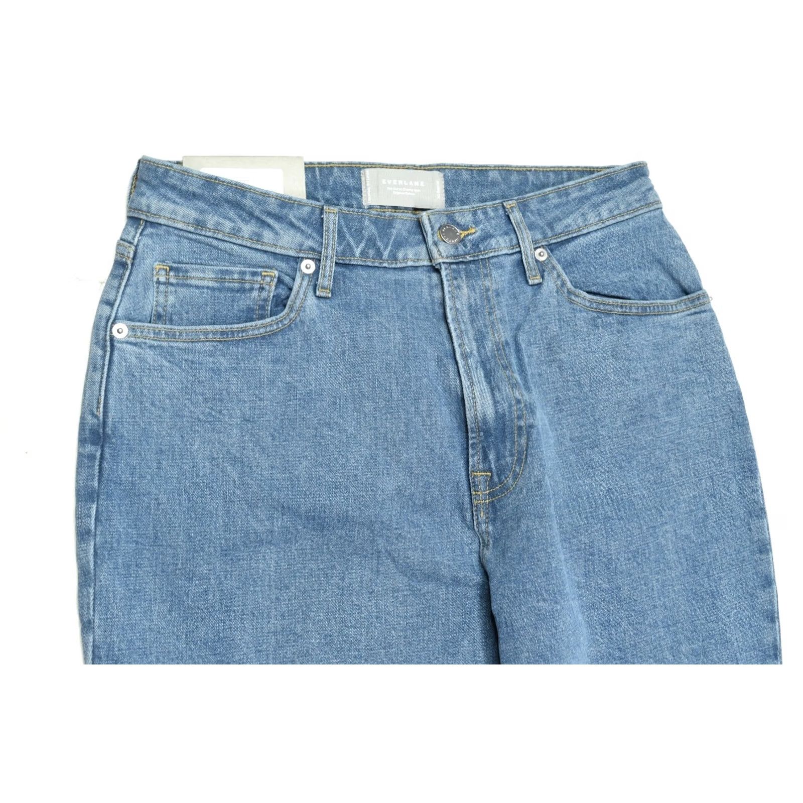 Everlane VINTAGE The Curvy Cheeky Jeans Womens 30R Blue Straight Leg High Rise Denim Size 30" / US 8 / IT 44 - 3 Thumbnail