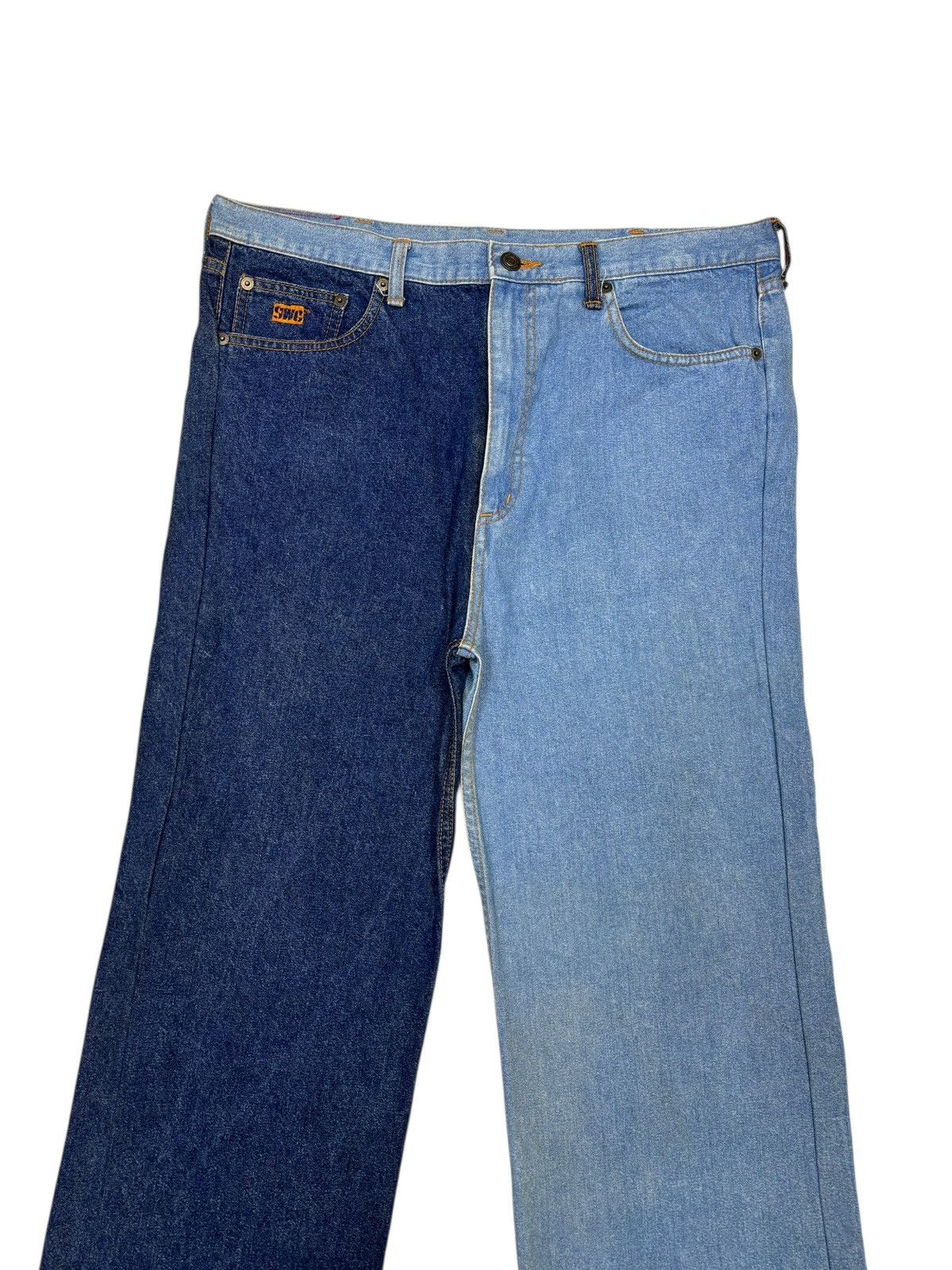 PHENOMENON SWAGGER 🇯🇵 RECONSTRUCTED PATCHWORK BAGGY JEANS Size US 34 / EU 50 - 6 Thumbnail