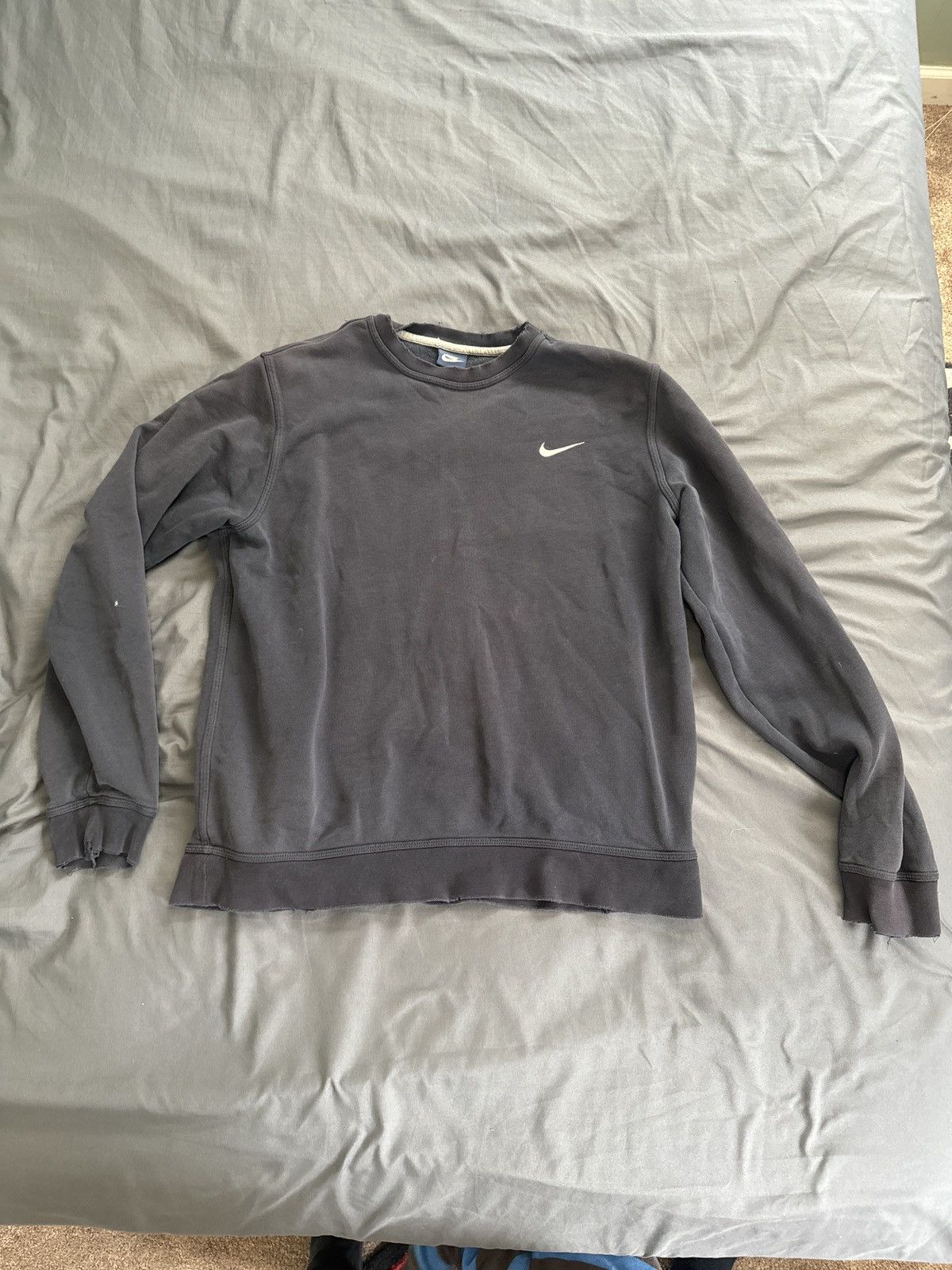 Nike Vintage Nike Scott Mini Swoosh Crewneck Sweatshirt Navy Blue Size US L / EU 52-54 / 3 - 1 Thumbnail