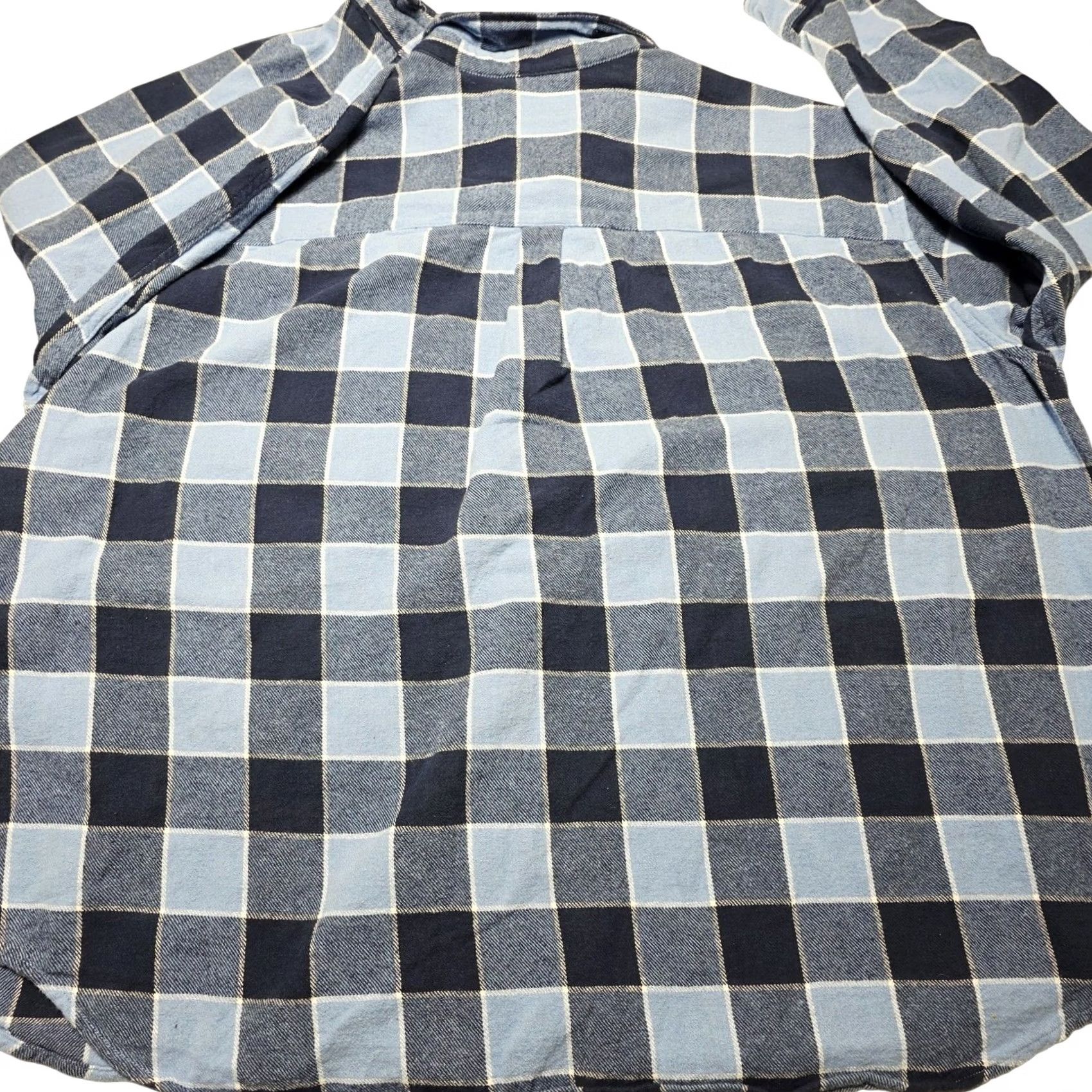 Levi's Levi’s Silvertab Blue Flannel Plaid Button Up Shirt Oversized 2XL Men’s Big & Tall Cotton Long Sleeve Size US XXL / EU 58 / 5 - 7 Thumbnail