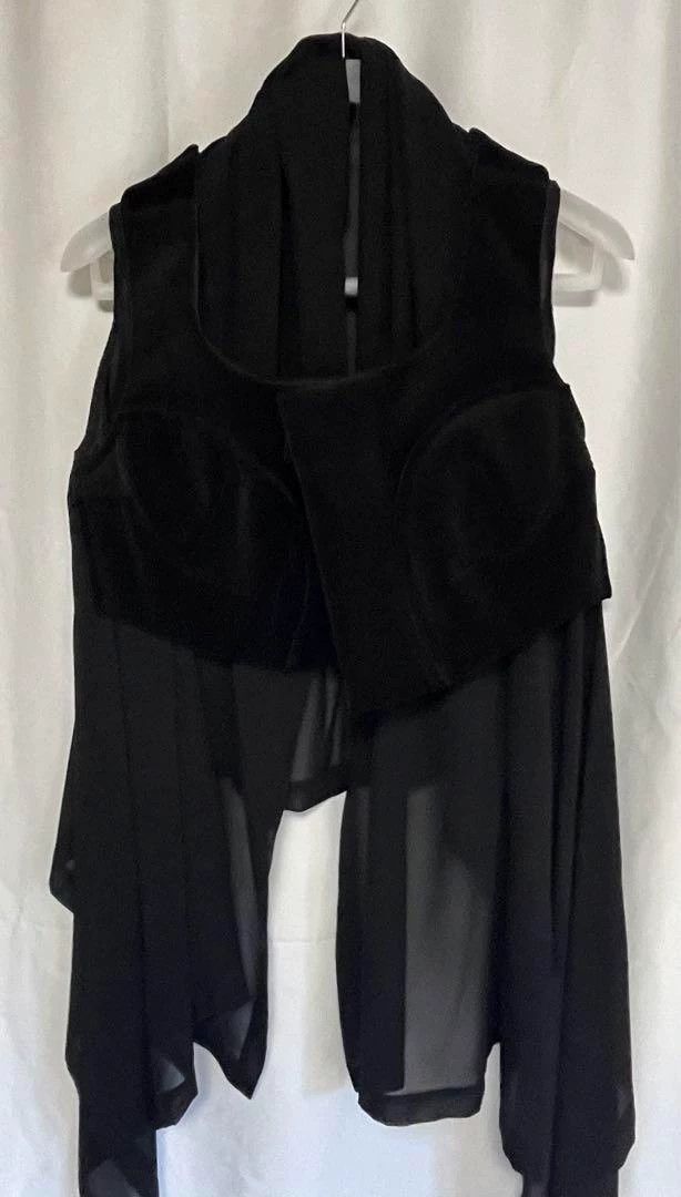 Comme des Garcons Comme Des Garcons Black Retro Velvet Patchwork Design Vest Size M / US 6-8 / IT 42-44 - 3 Thumbnail