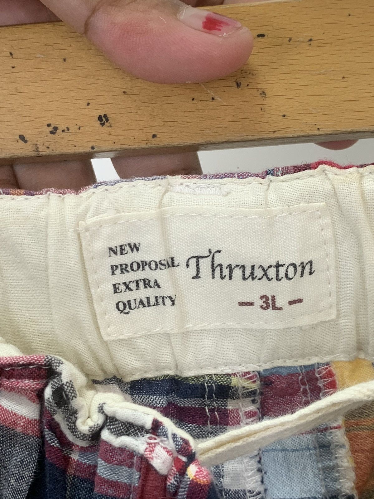 Japanese Brand × Vintage Thruxton patchwork crop pant Size US 34 / EU 50 - 12 Thumbnail