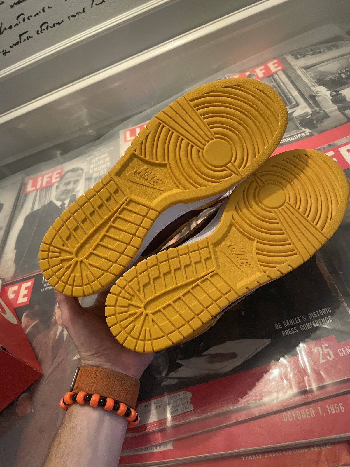 Nike Nike Dunk Low Retro University Gold Size US 11.5 / EU 44-45 - 9 Thumbnail