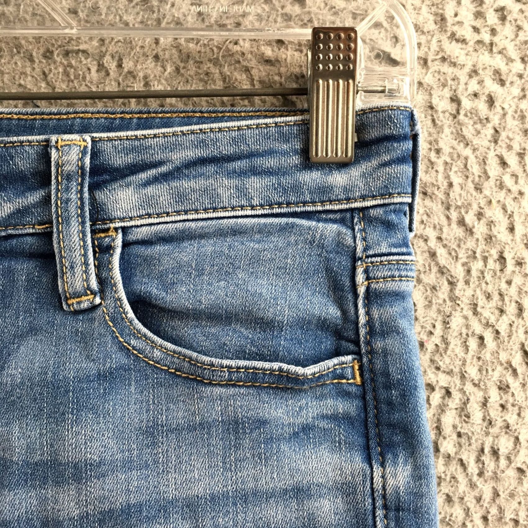 American Eagle Outfitters American Eagle Outfitters Jegging Jeans Womens 6R Blue Denim Mid Rise Button Fly Jeans Women Denim Jeans Regular Rise Midi Blue Size 28" / US 6 / IT 42 - 4 Thumbnail