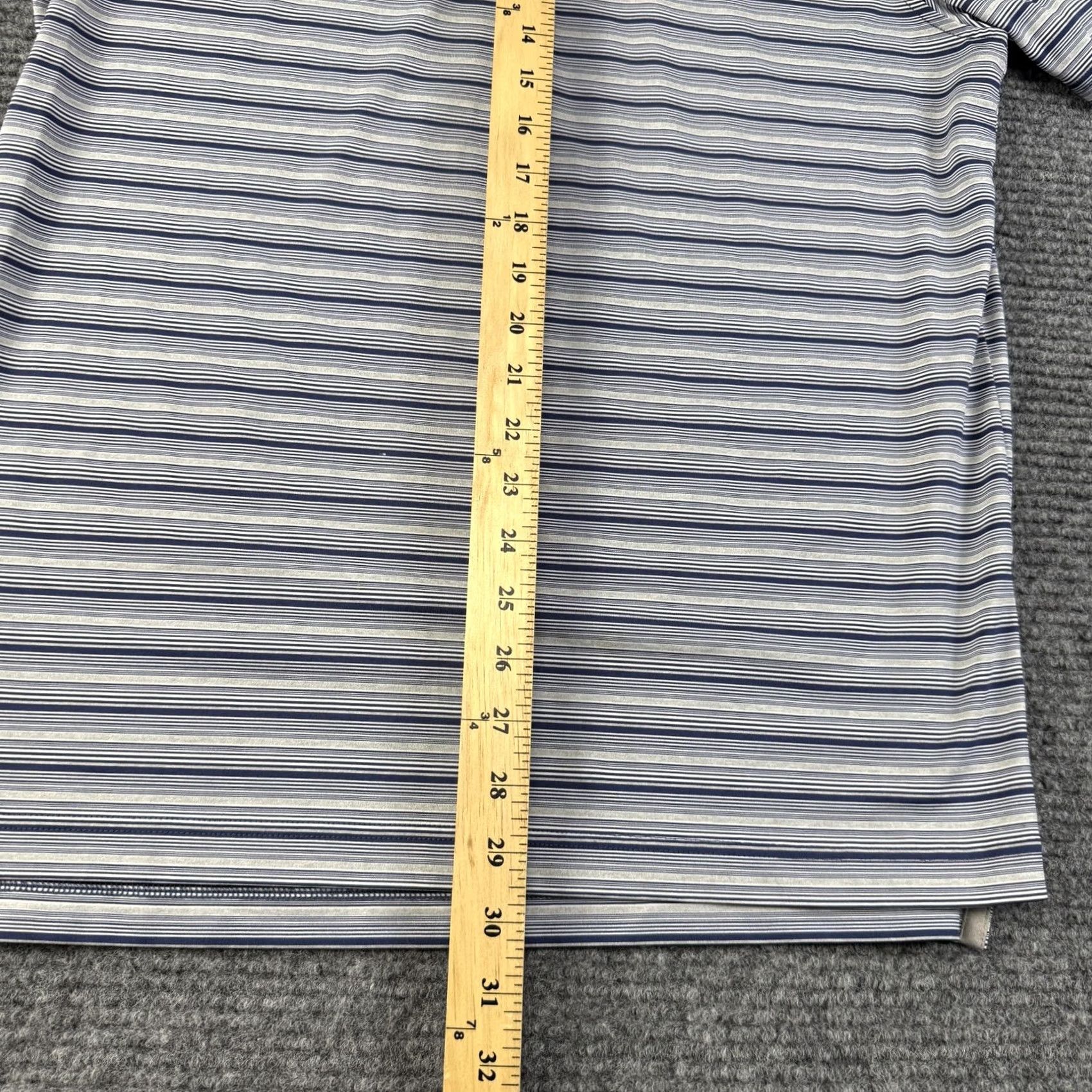 johnnie-O Johnnie-O Polo Shirt Mens S Blue Stripe Golf Performance Stretch Logo Size US S / EU 44-46 / 1 - 7 Thumbnail