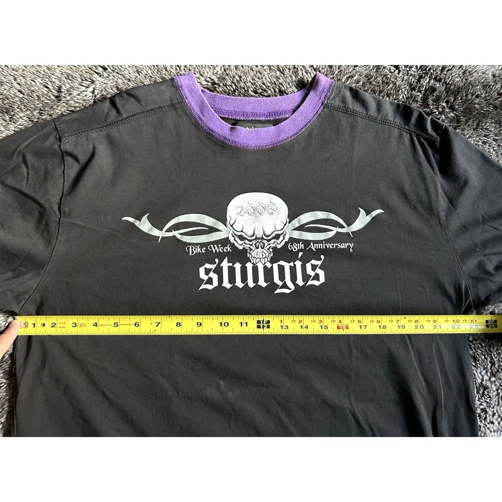 Vintage VINTAGE Sturgis Bike Week 2008 Women XL Built In Sleeves Rare Skull Biker T-Shirt Size XL / US 12-14 / IT 48-50 - 7 Thumbnail