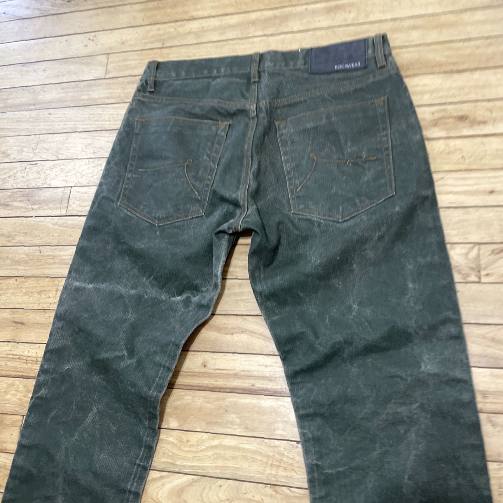 Rocawear ROCAWEAR Jeans Men 36 Gray Green Y2K Streetwear Straight Hip Hop Rock Denim Jeans 5-Pocket Size US 36 / EU 52 - 4 Thumbnail
