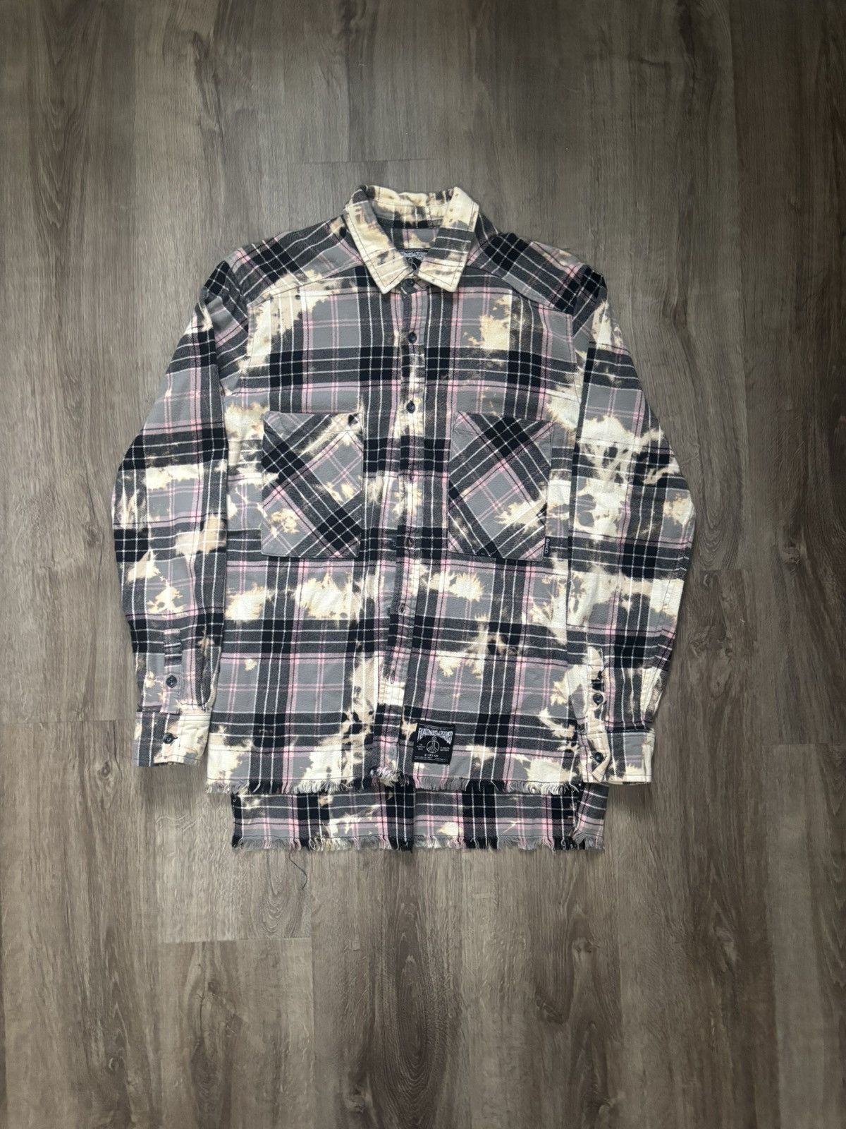 Flatbush Zombies Flatbush Zombies RARE Flannel Shirt Distressed Look A$AP Mob Size US S / EU 44-46 / 1 - 1 Thumbnail
