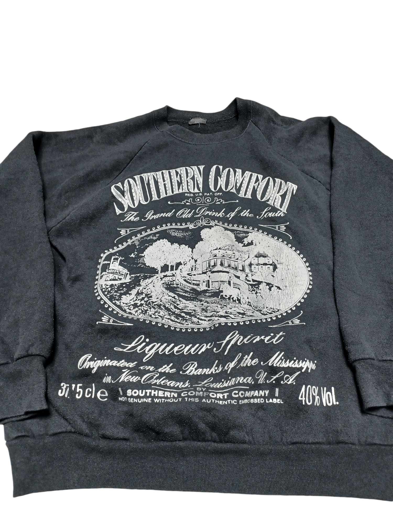 Fruit Of The Loom SOUTHERN COMFORT SCREENSTARS BLACK TAG VINTAGE 90 SWEATSHIRT Size US L / EU 52-54 / 3 - 2 Thumbnail