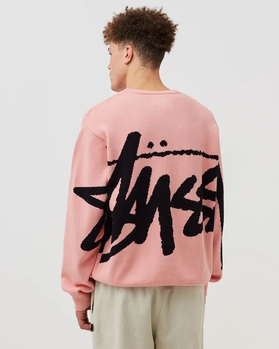 Stussy Stussy Stock Sweater Pink Small Grailed