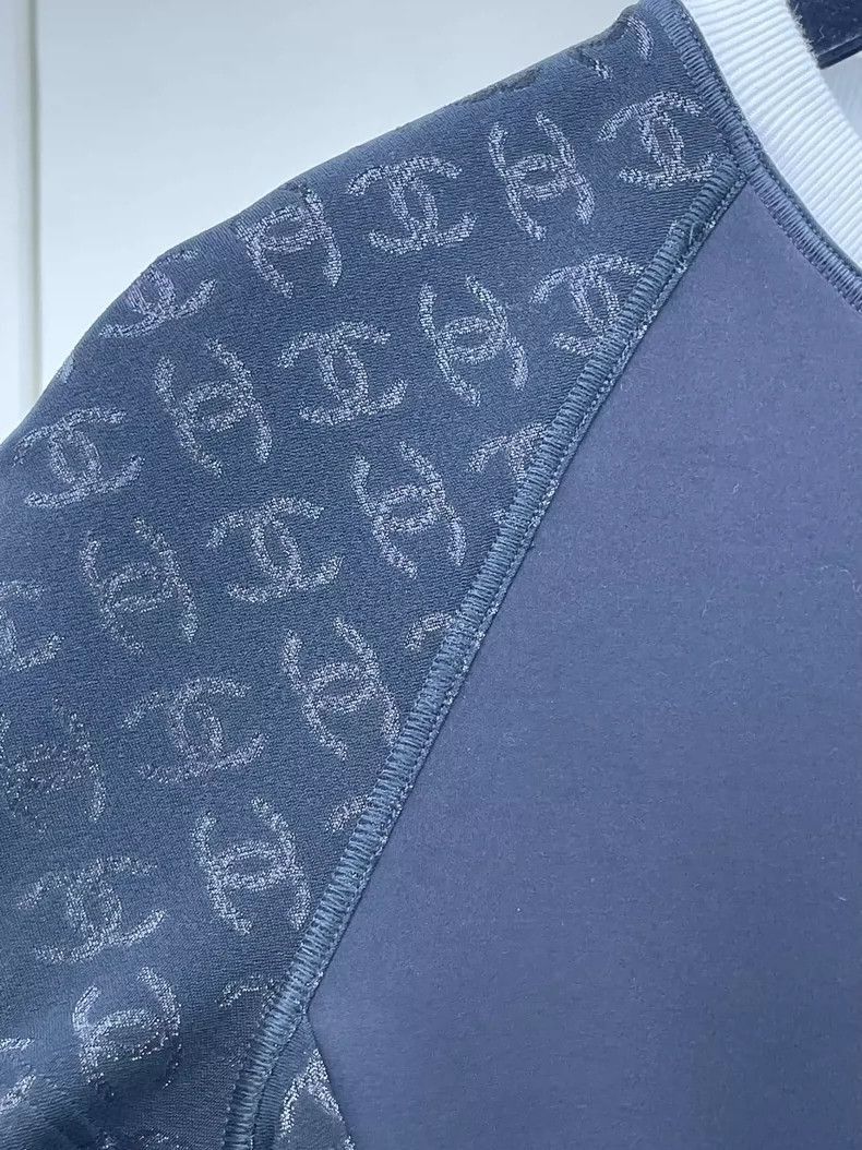 Chanel Chanel Black Logo Short Sleeve Top -2505 Size US M / EU 48-50 / 2 - 6 Thumbnail