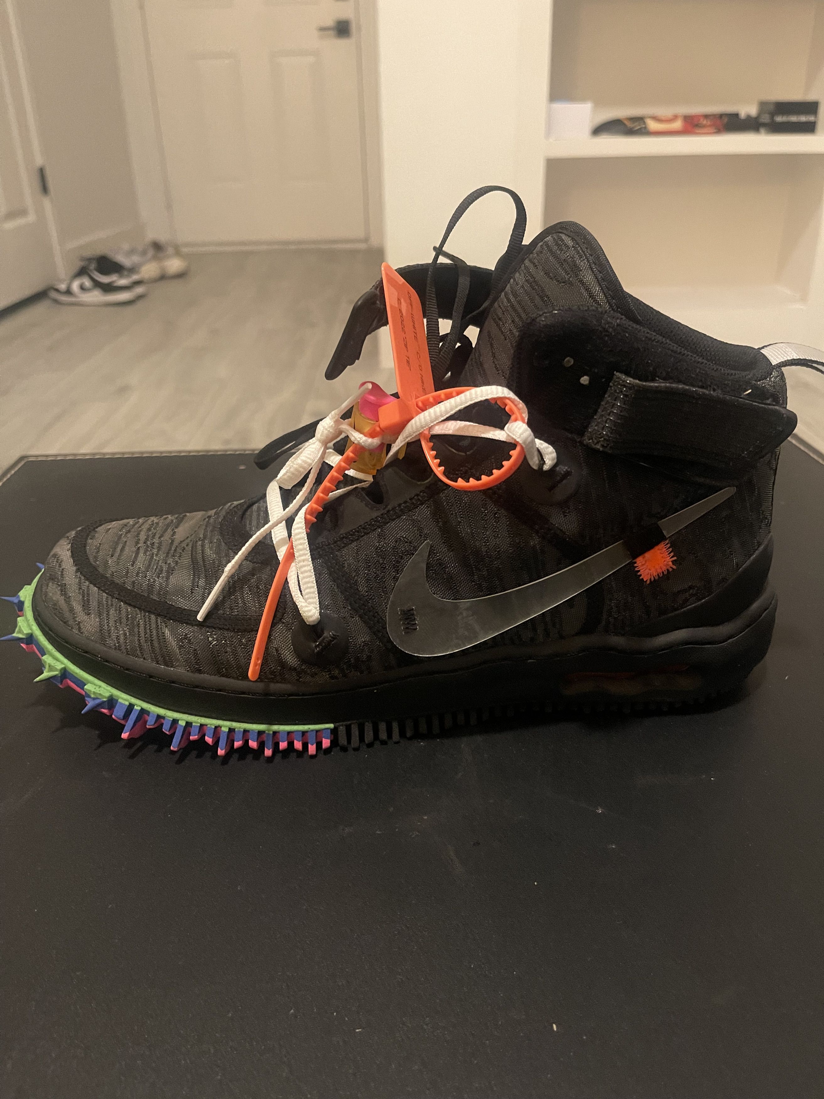 Nike × Off-White Black Off-White Air Forces Size US 12 / EU 45 - 6 Thumbnail