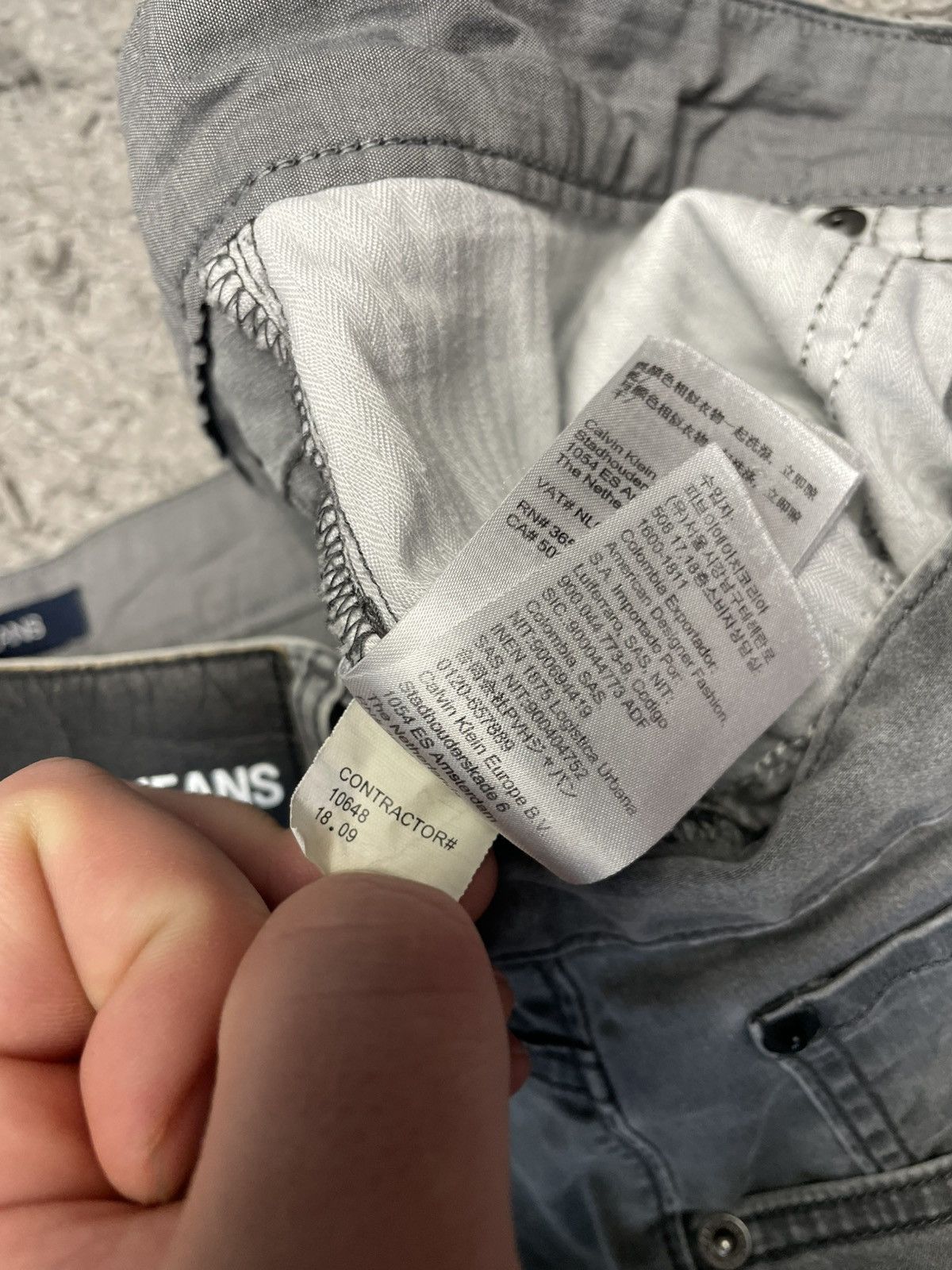 Calvin Klein × Vintage Calvin Klein Jeans Denim pants wet asphalt size 34x30 Size US 34 / EU 50 - 8 Thumbnail