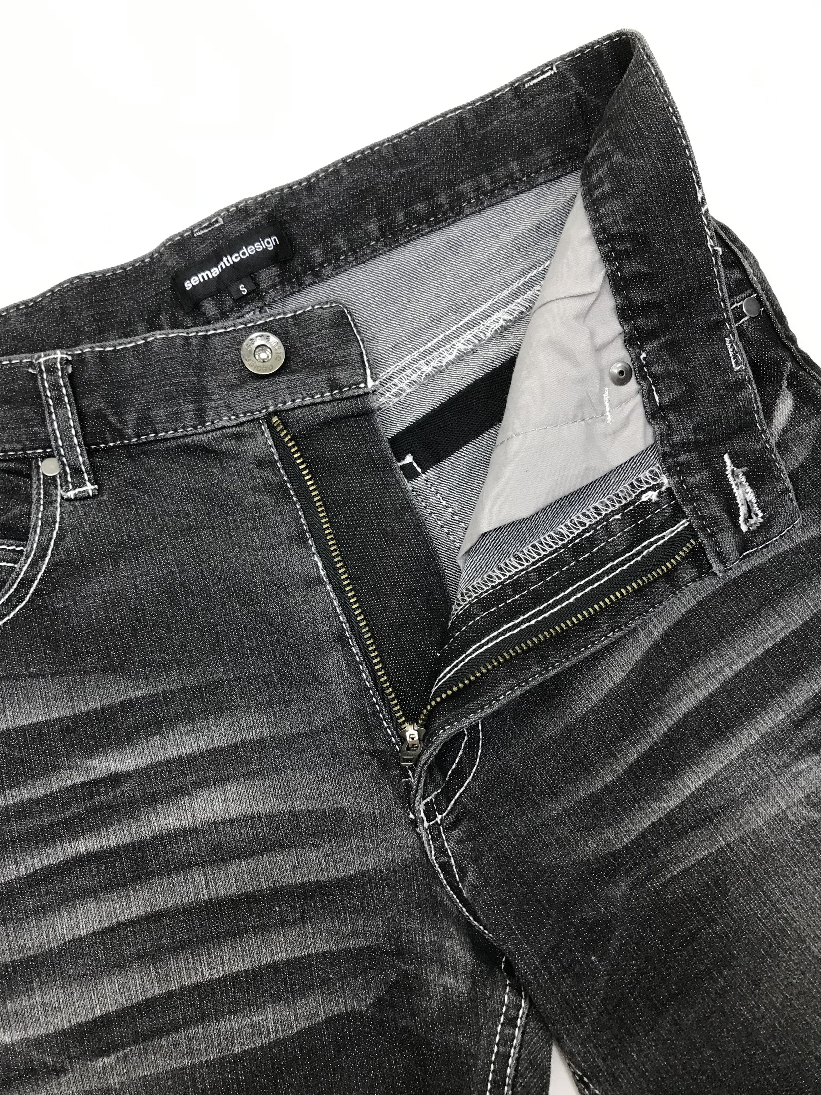 semanticdesign Semantic Design J Leg Bleach Black Jeans Size US 30 / EU 46 - 9 Thumbnail