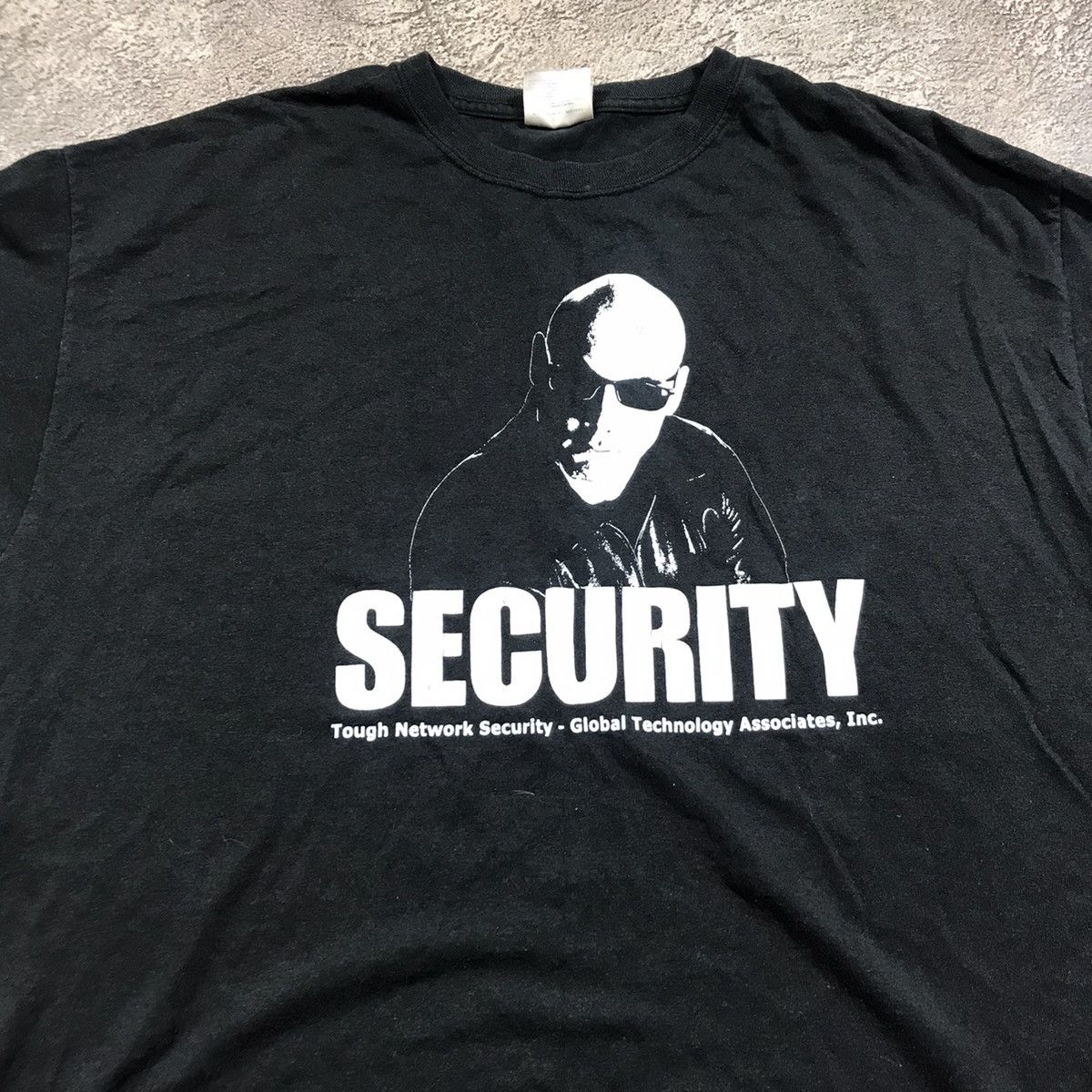 Vintage Vintage 90s Security Graphic Tee Y2K Streetwear Relaxed XL Size US XL / EU 56 / 4 - 3 Thumbnail