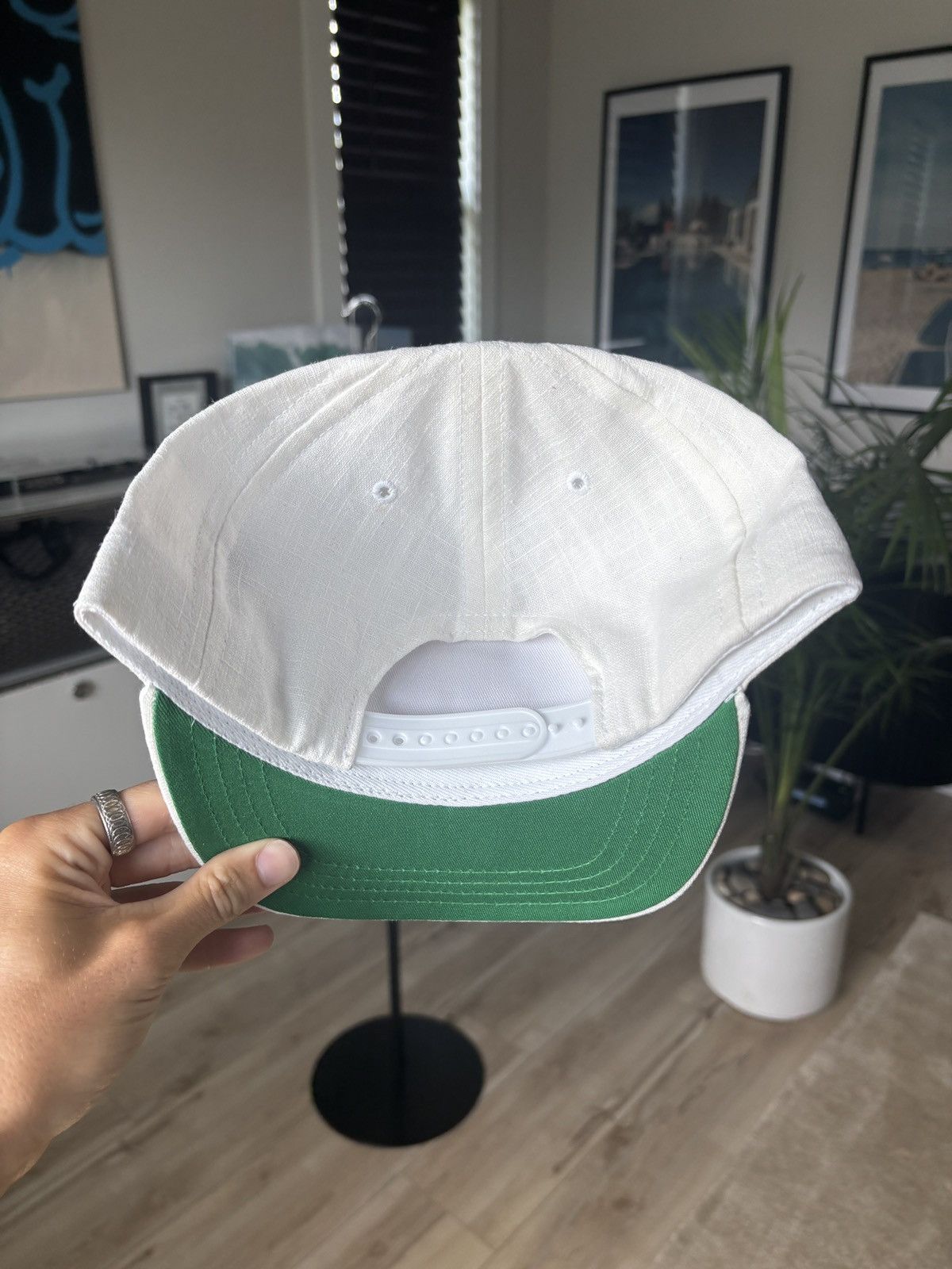 Rhude RHUDE LINEN VACATION AZUR HAT Size ONE SIZE - 8 Thumbnail