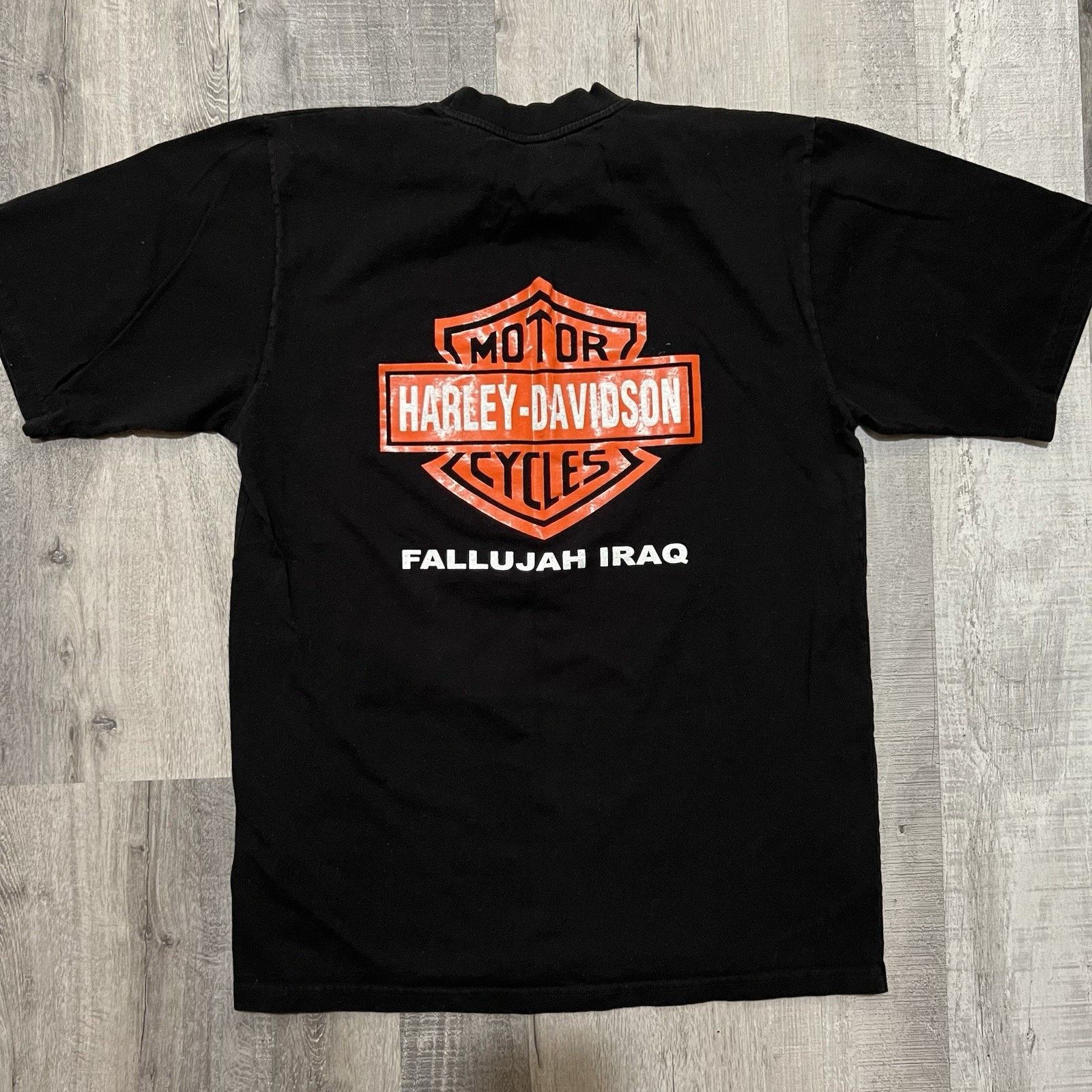 Vintage Harley-Davidson Fallujah Military Shirt Motorcycle Biker L Size US L / EU 52-54 / 3 - 3 Thumbnail