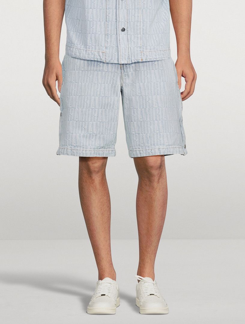 Amiri o1y0525 Denim Short in Light Blue Size US 32 / EU 48 - 2 Thumbnail