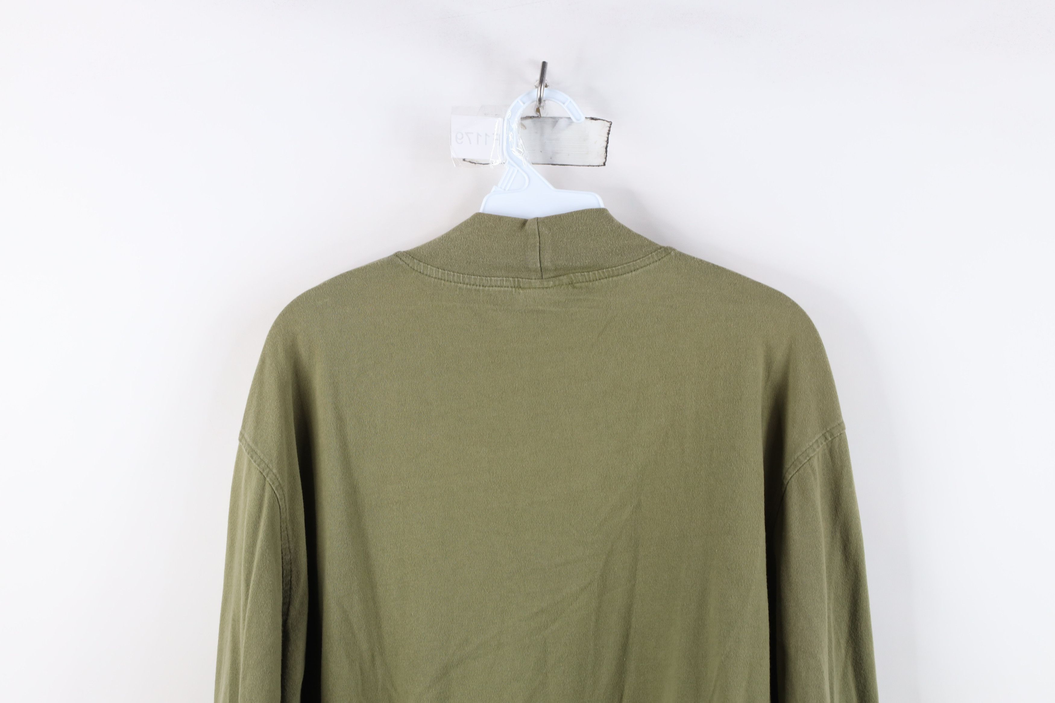 Cabelas Vintage 90s Cabelas Mock Neck Long Sleeve T-Shirt Green Size US L / EU 52-54 / 3 - 12 Thumbnail