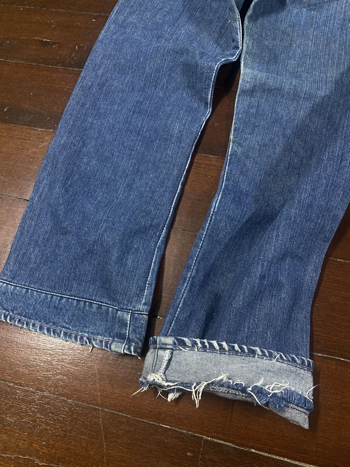 Vintage Vintage 40s 50’s Wrangler distressed rework Denim Pants Size US 28 / EU 44 - 17 Thumbnail