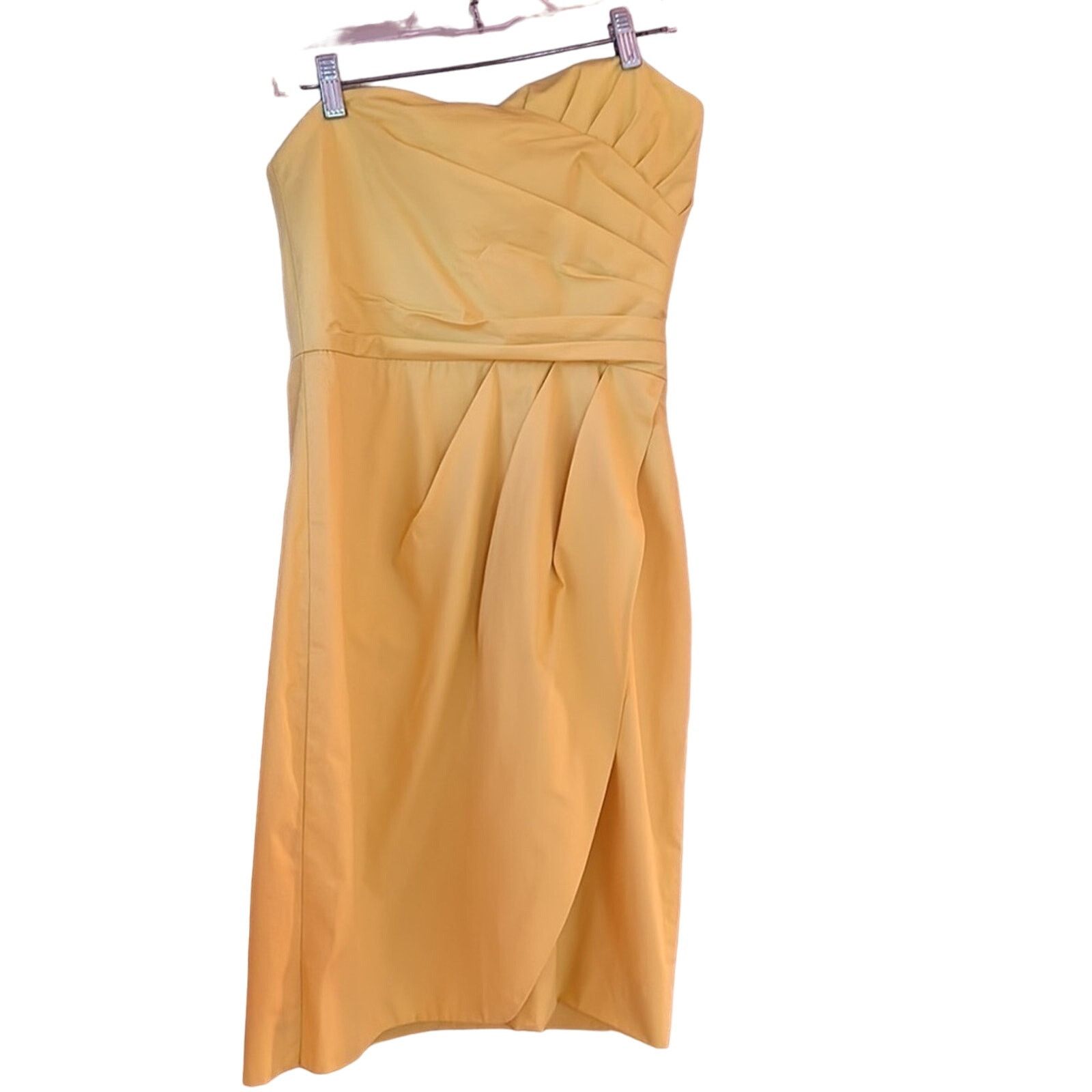 J.Crew J Crew Yellow Sleeveless Mini Dress Size S / US 4 / IT 40 - 2 Thumbnail