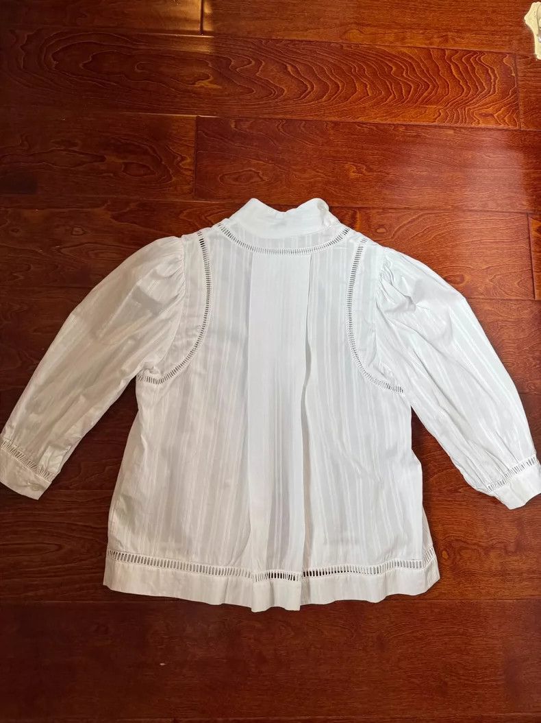 Loewe Loewe Princess Sleeve Hollow-Out Blouse Size XS / US 0-2 / IT 36-38 - 2 Thumbnail