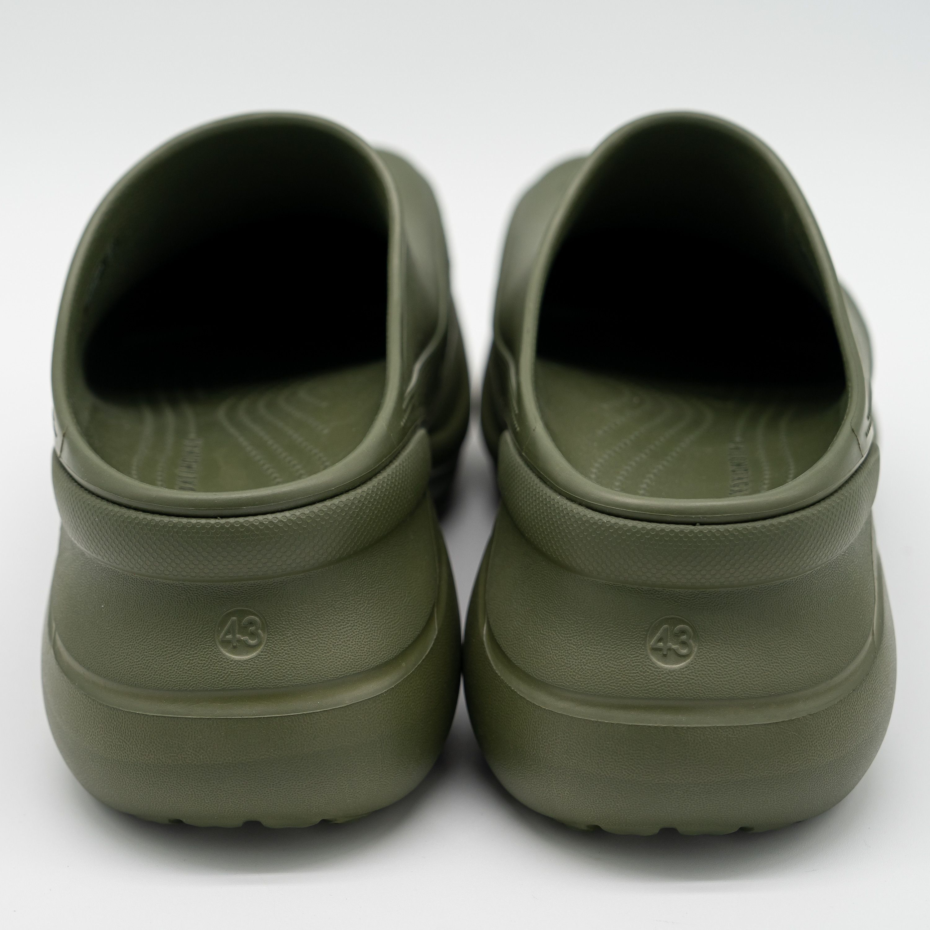 Balenciaga × Crocs 43 - Balenciaga Crocs Mule Green Khaki Slide Sandal Platform Size US 10 / EU 43 - 5 Thumbnail