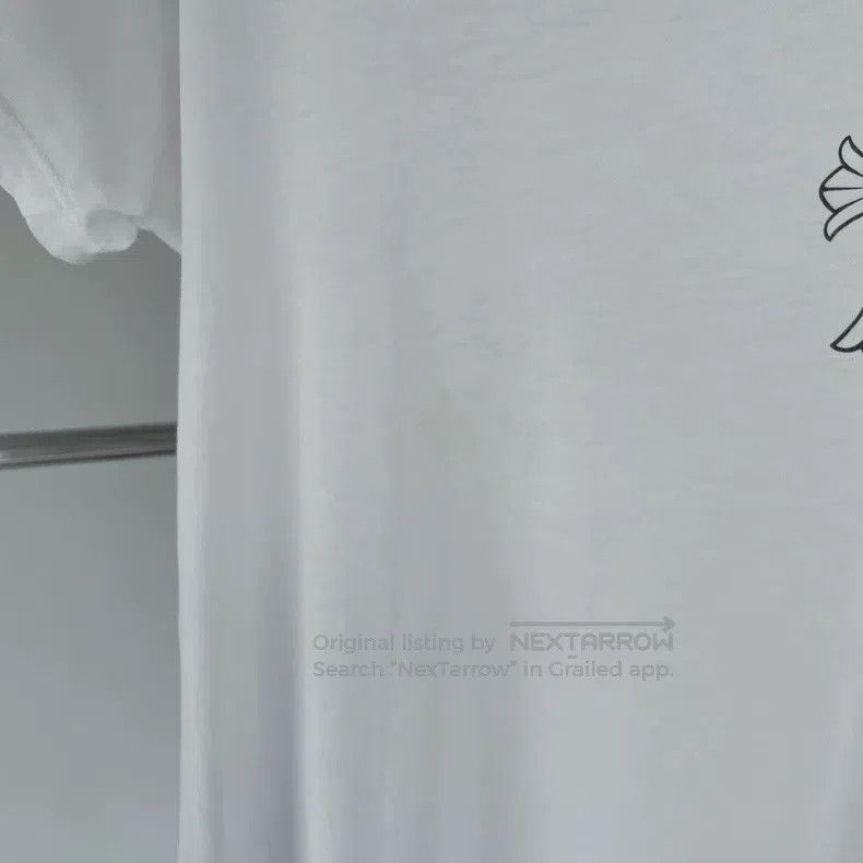 Chrome Hearts CHROME HEARTS Size L White sketch scroll phantom cross long Size L / US 10 / IT 46 - 6 Thumbnail