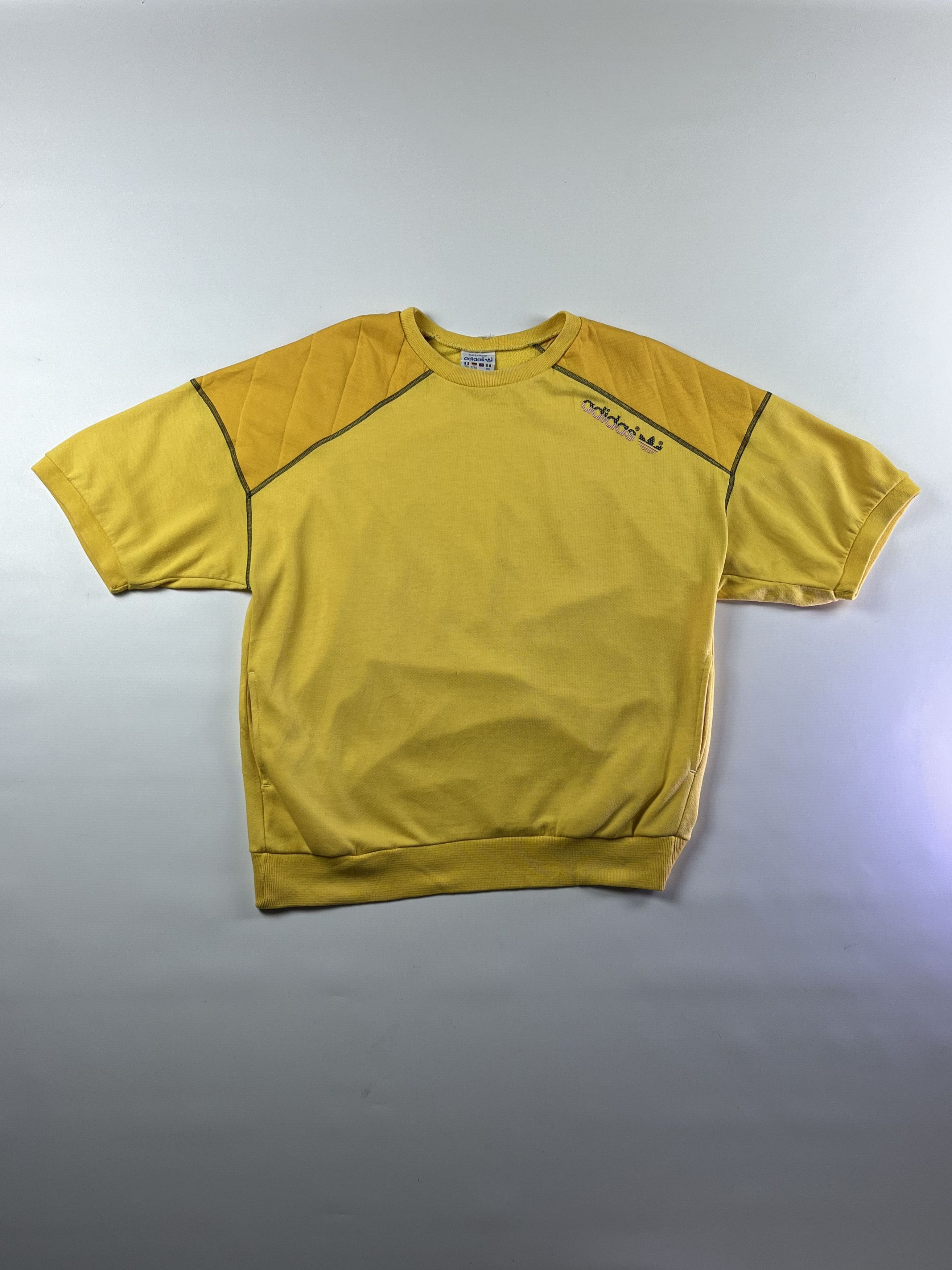 Adidas × Vintage 80s Made In France! Adidas Vintage T-Shirt American Flag Size US L / EU 52-54 / 3 - 1 Thumbnail