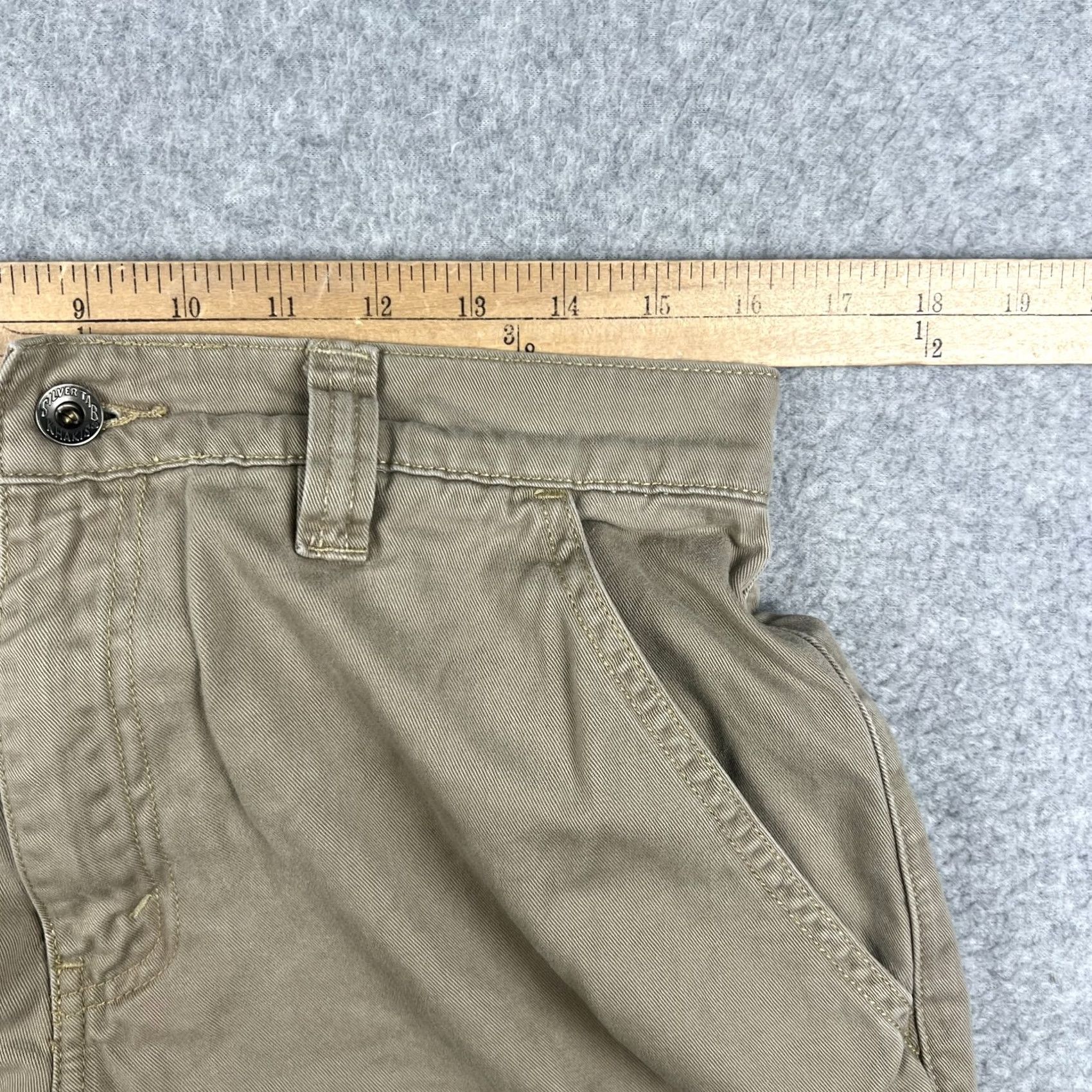 Levi's VINTAGE Levi's SilverTab Cargo Pants 31x32 Beige Mens 90s Y2K Loose Baggy Wide Leg Size US 31 - 6 Thumbnail