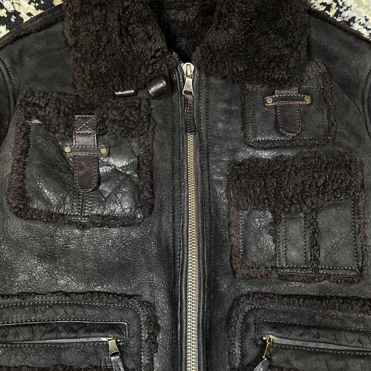 Dolce & Gabbana AW2009/10 Dolce & Gabbana Utility Bomber Shearling Jacket Size US L / EU 52-54 / 3 - 3 Thumbnail
