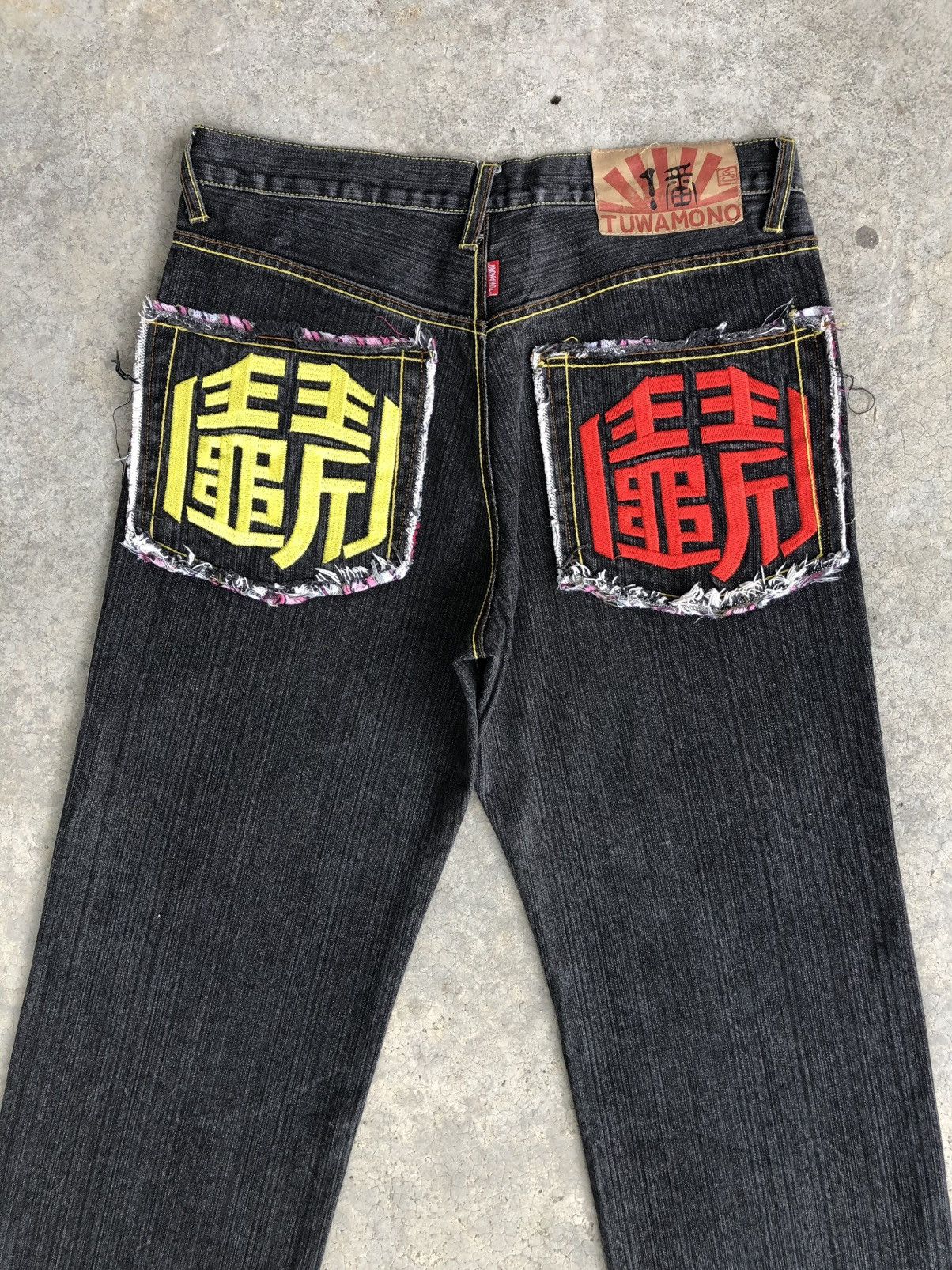 Japanese Brand Japanese Tuwamono Embroidered Jeans Distressed Size US 32 / EU 48 - 8 Thumbnail
