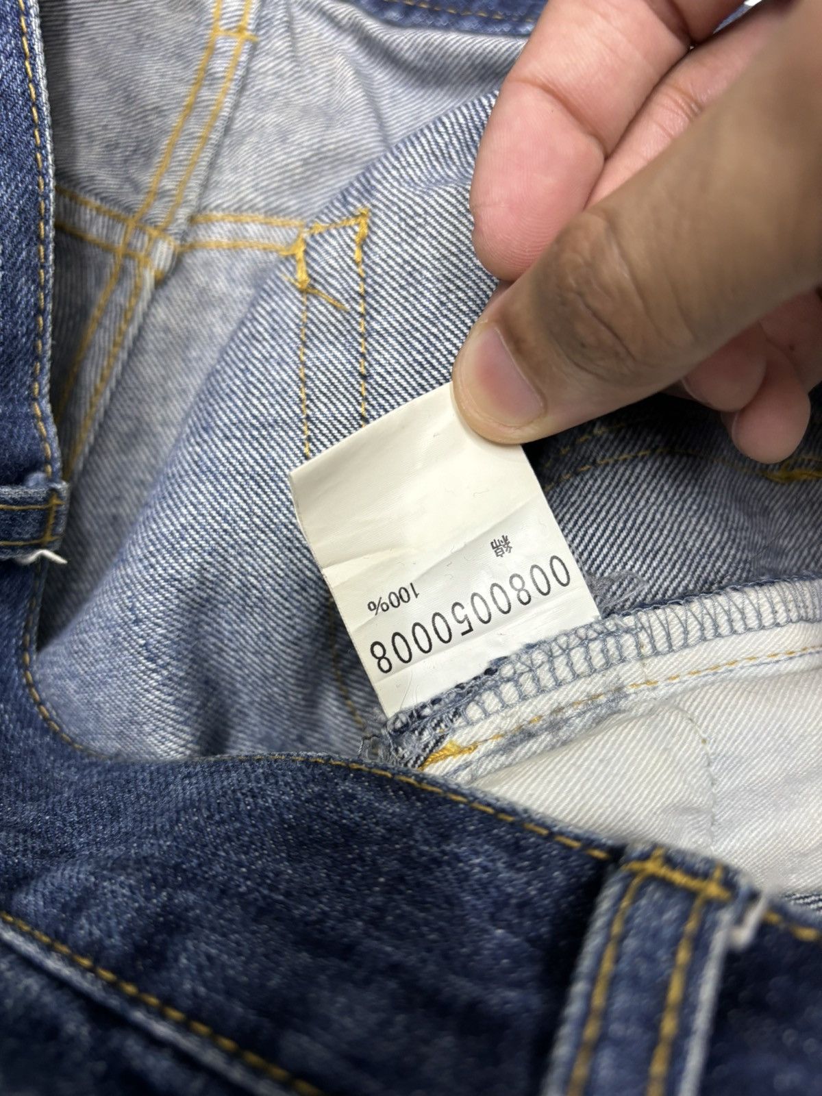 Hysteric Glamour 🇯🇵 DISTRESSED DENIM MADE IN JAPAN LABORATORY BLUE JEANS Size US 34 / EU 50 - 10 Thumbnail