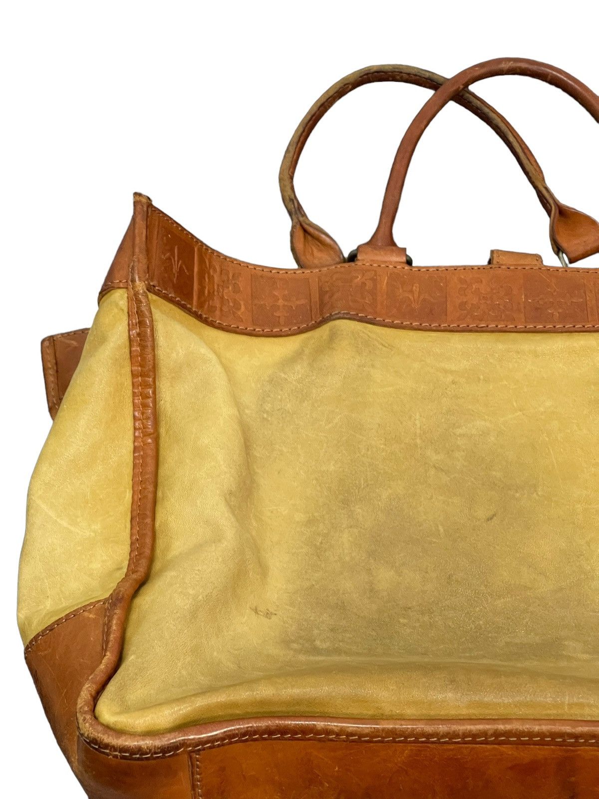 Japanese Brand Full Leather Patina Vtg Old by New Japan Tote Bag 1🟩 Size ONE SIZE - 10 Thumbnail